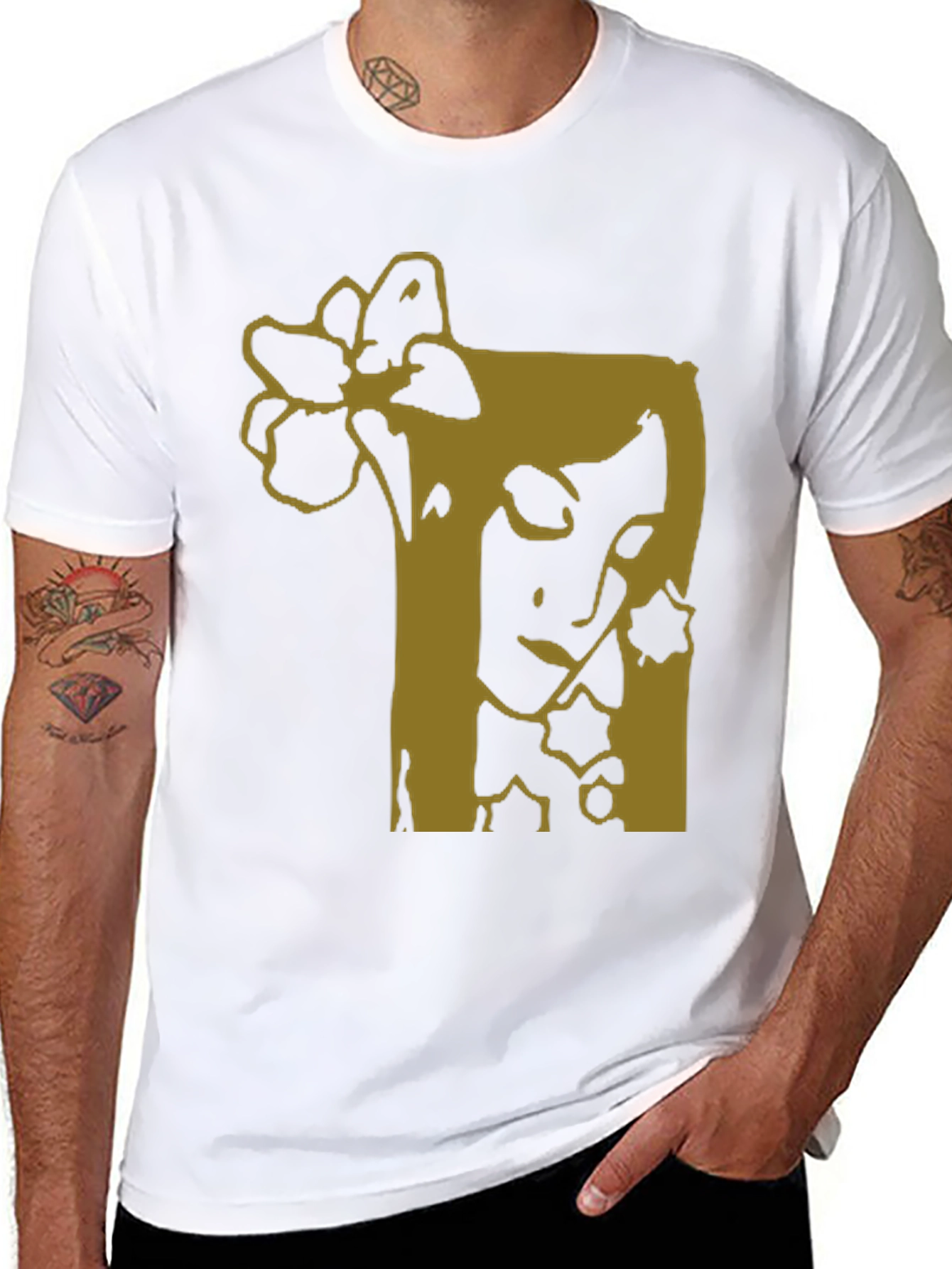 Graphic Print Black T-Shirt
