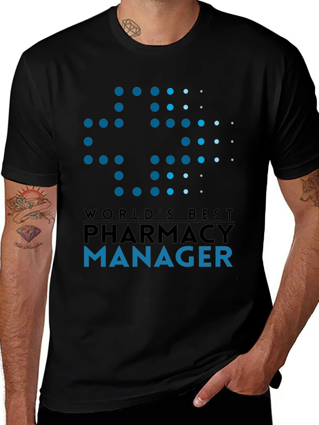 Worlds Best Pharmacy Manager Graphic T-Shirt
