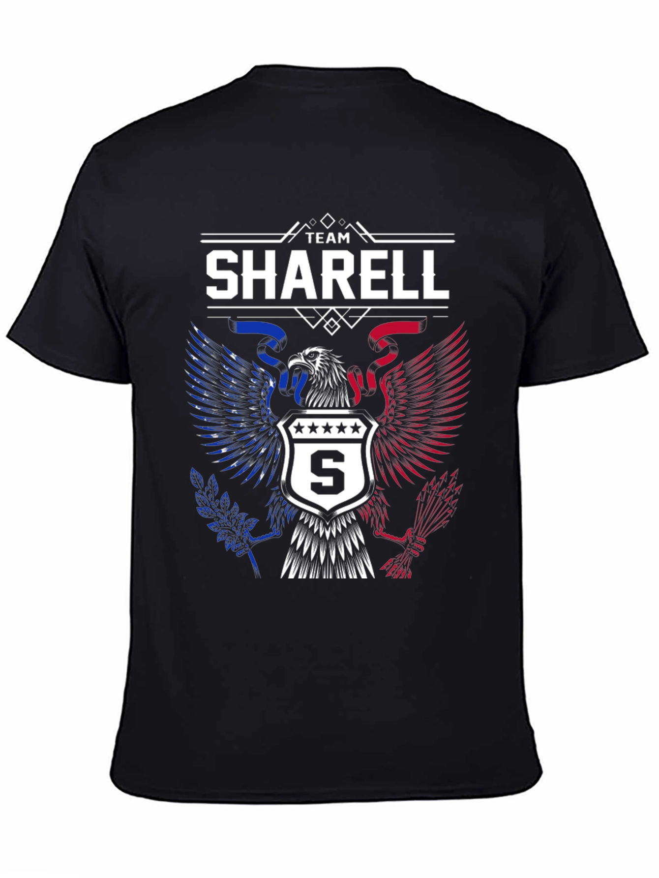 Team Sharell Eagle Graphic T-Shirt Patriotic Design