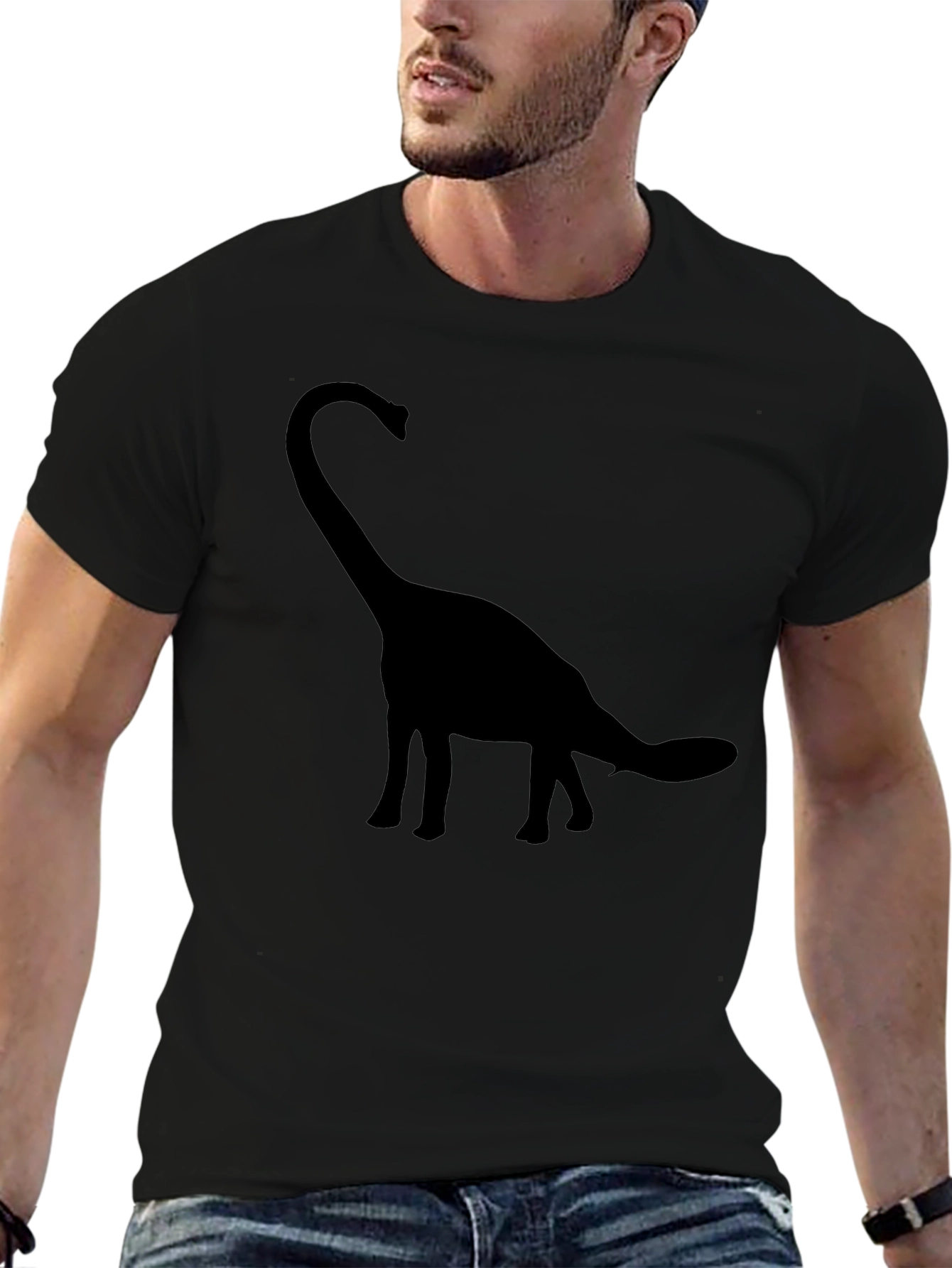 Brontosaurus Black T-Shirt