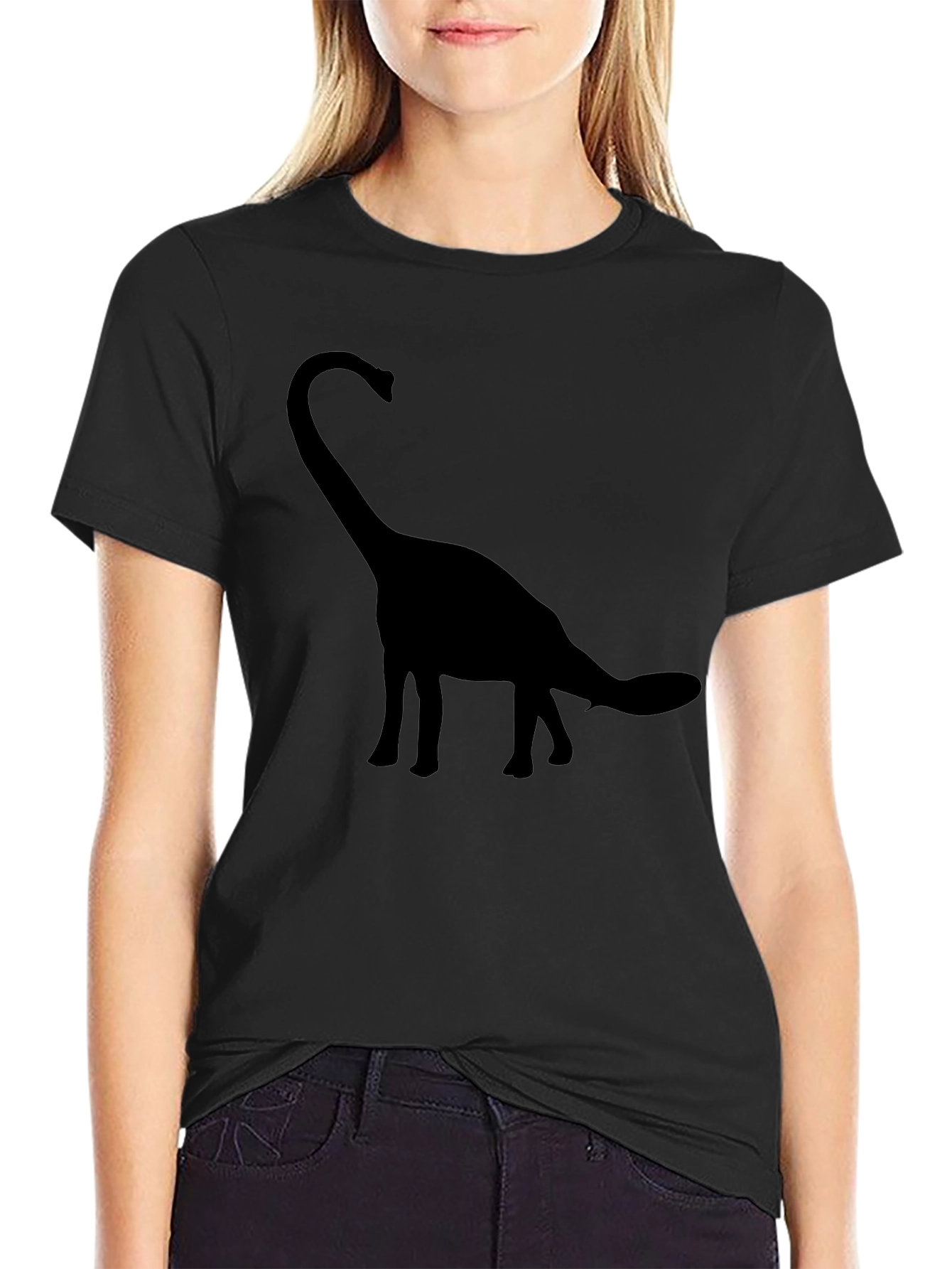 Brontosaurus Black T-Shirt