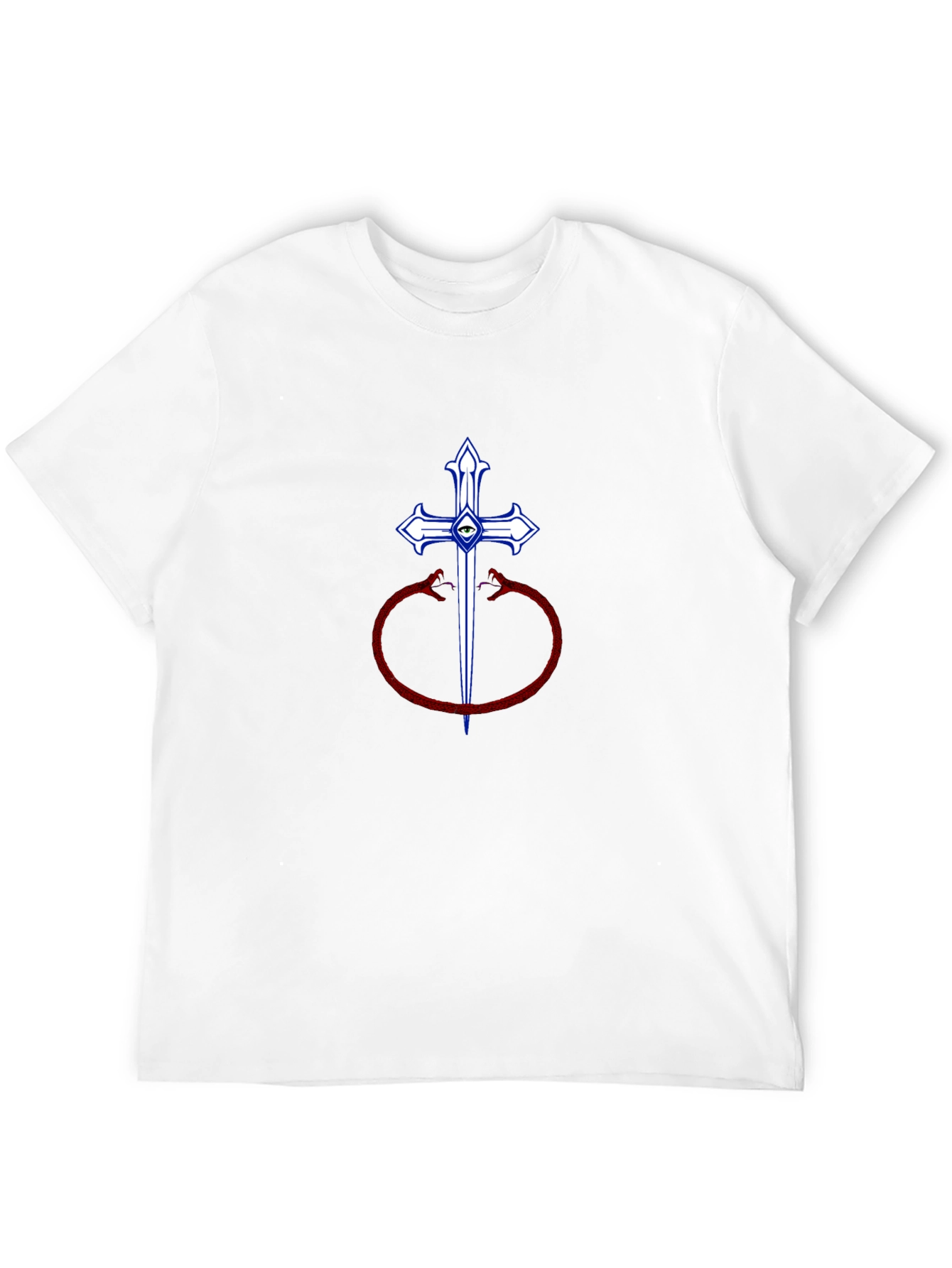 Cross Sword & Snakes Graphic Tee