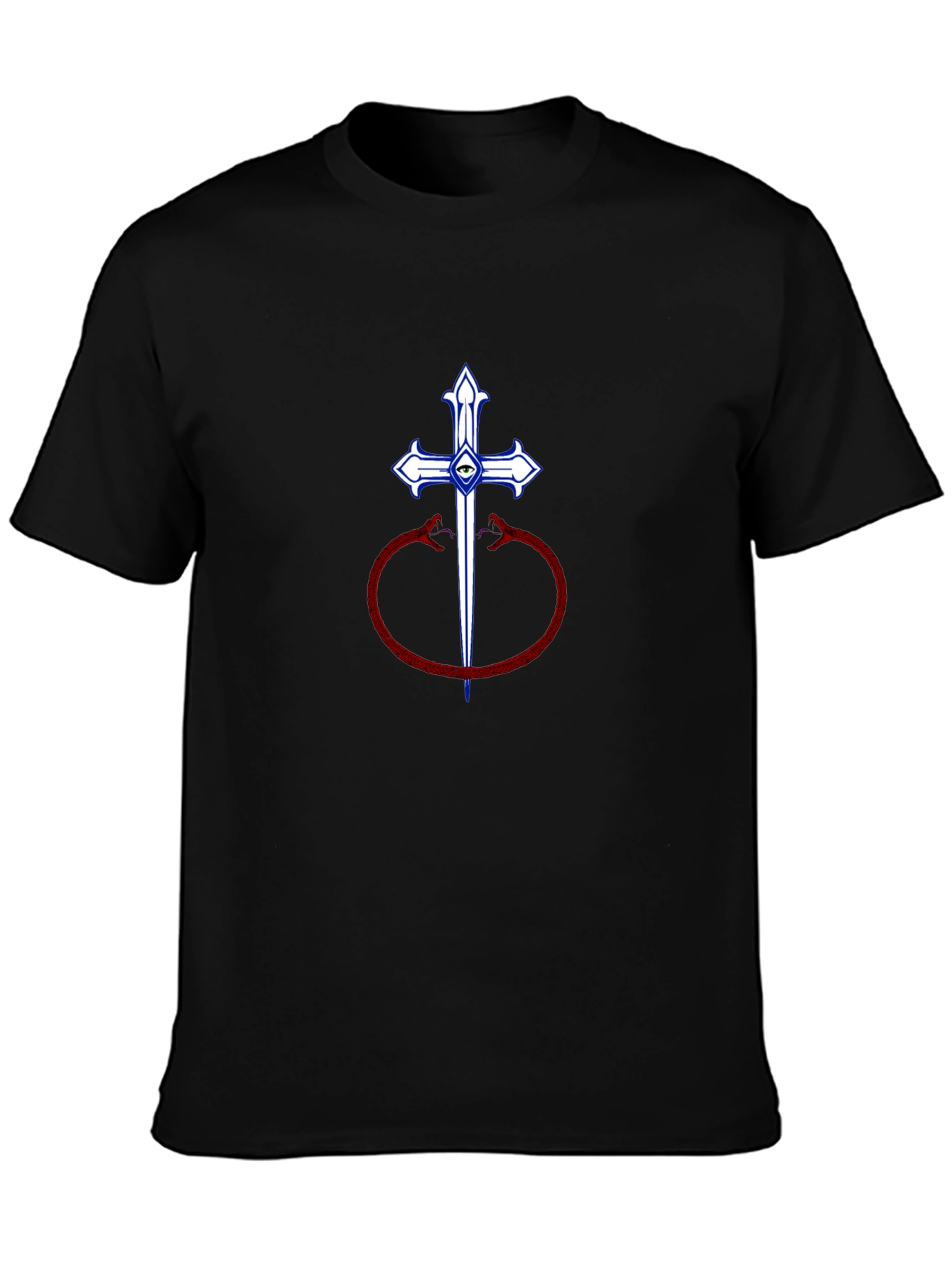 Cross Sword & Snakes Graphic Tee