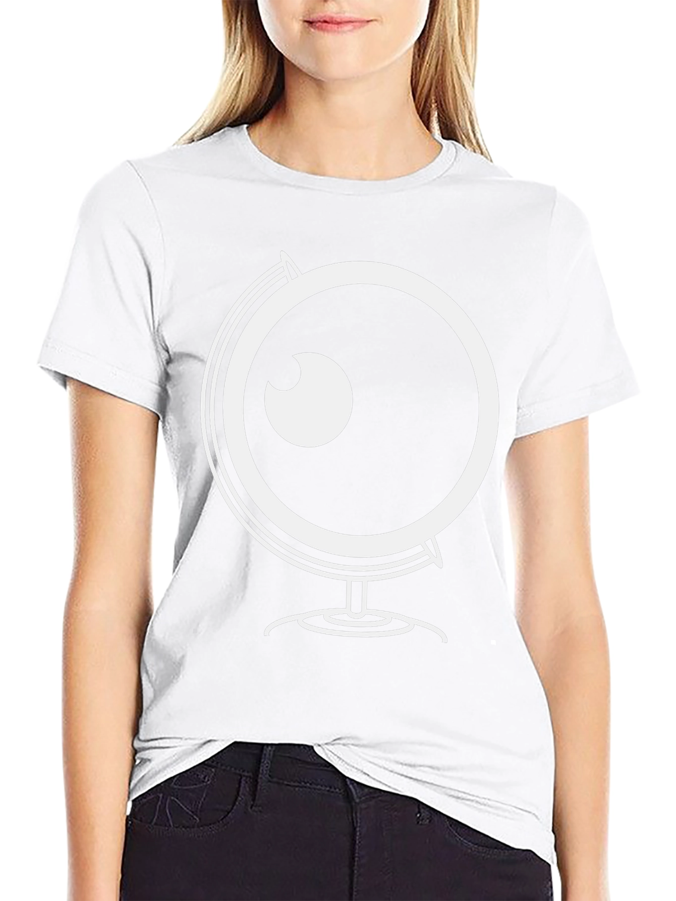 Globe Eyeball Graphic Black T-Shirt