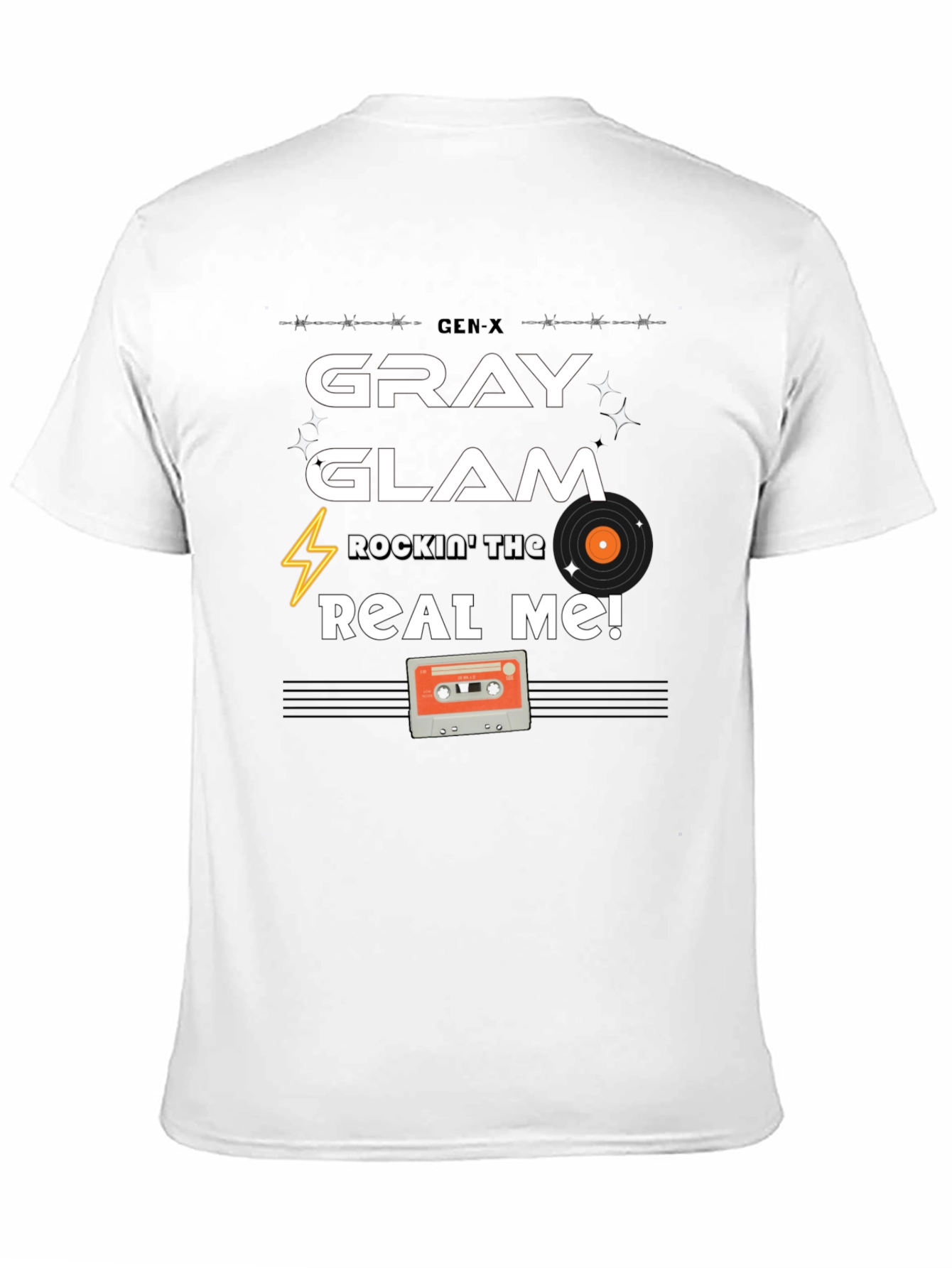 Gen-X Gray Glam Tee - Rockin the Real Me!