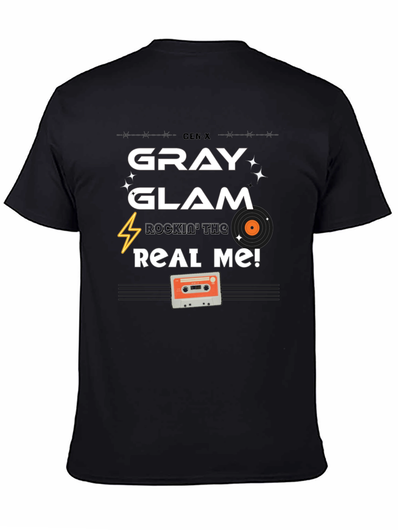Gen-X Gray Glam Tee - Rockin the Real Me!