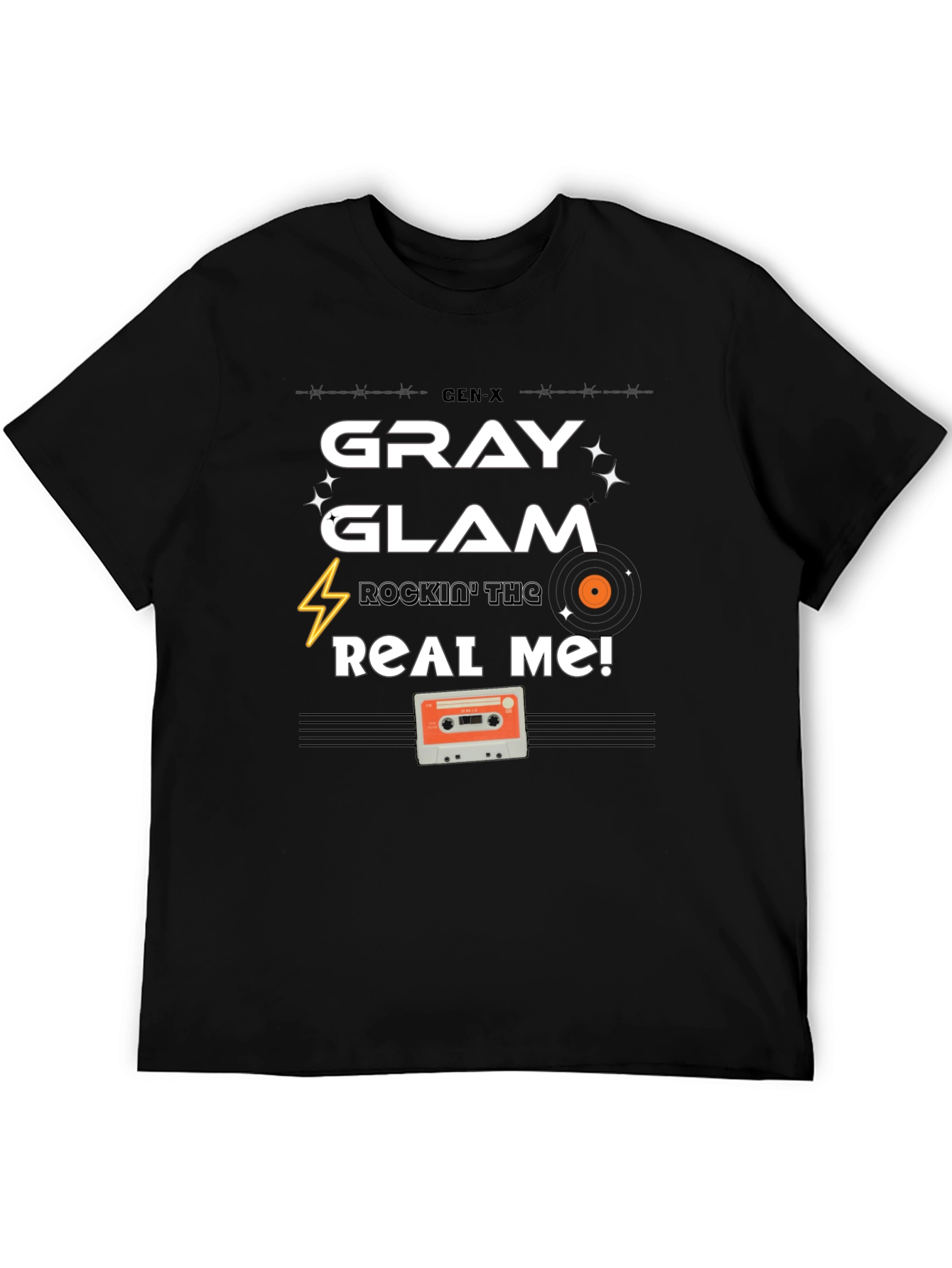 Gen-X Gray Glam Tee - Rockin the Real Me!