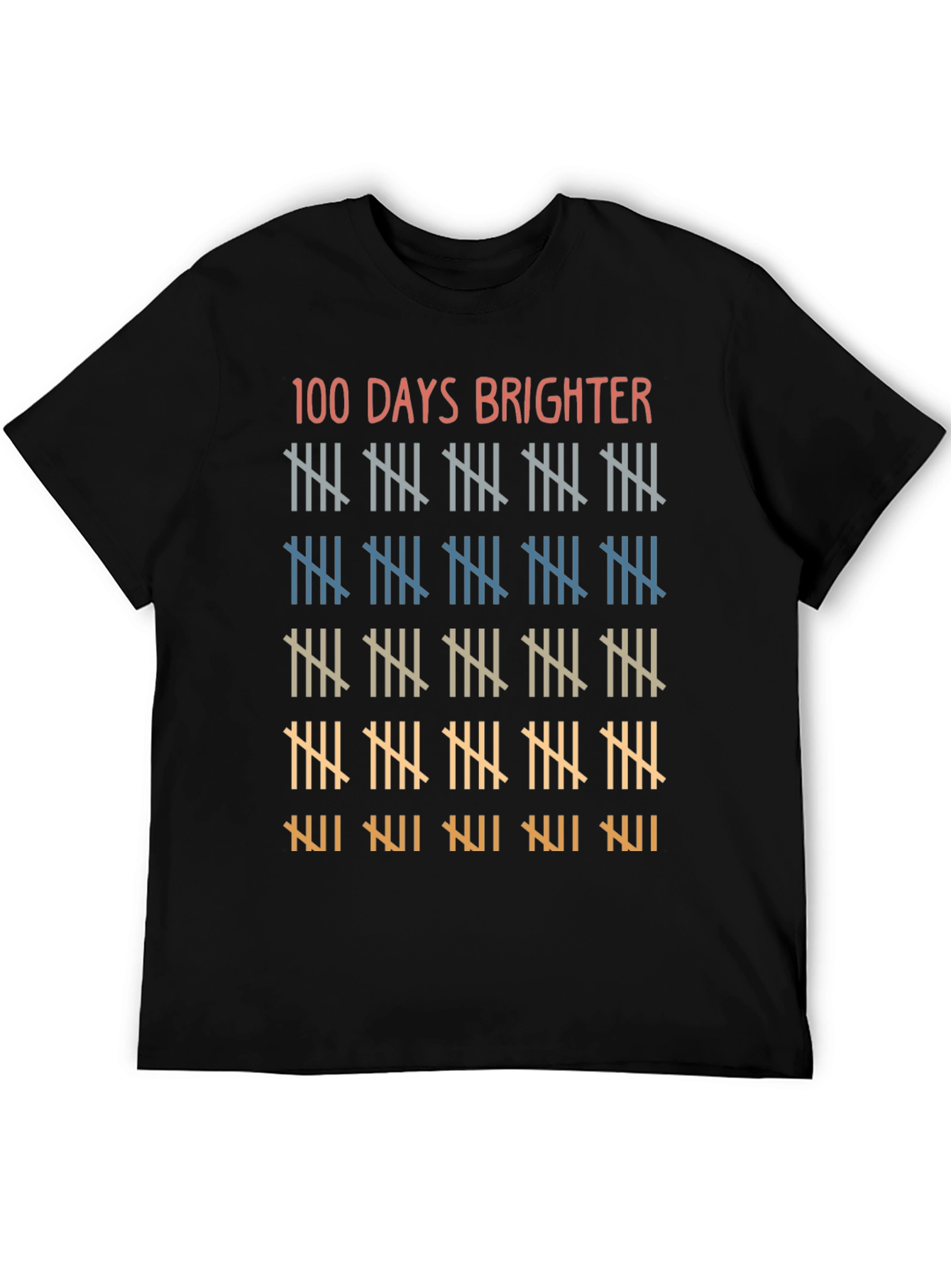 100 Days Brighter T-Shirt Teacher School Tee