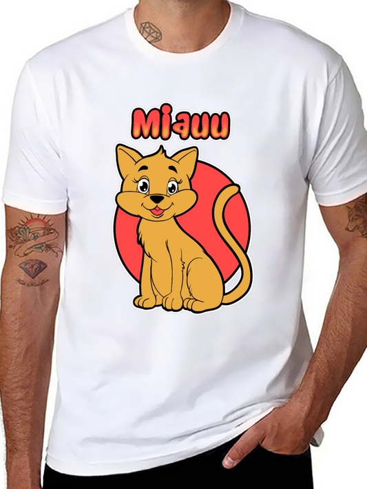 Cute Cat Cartoon Graphic T-Shirt