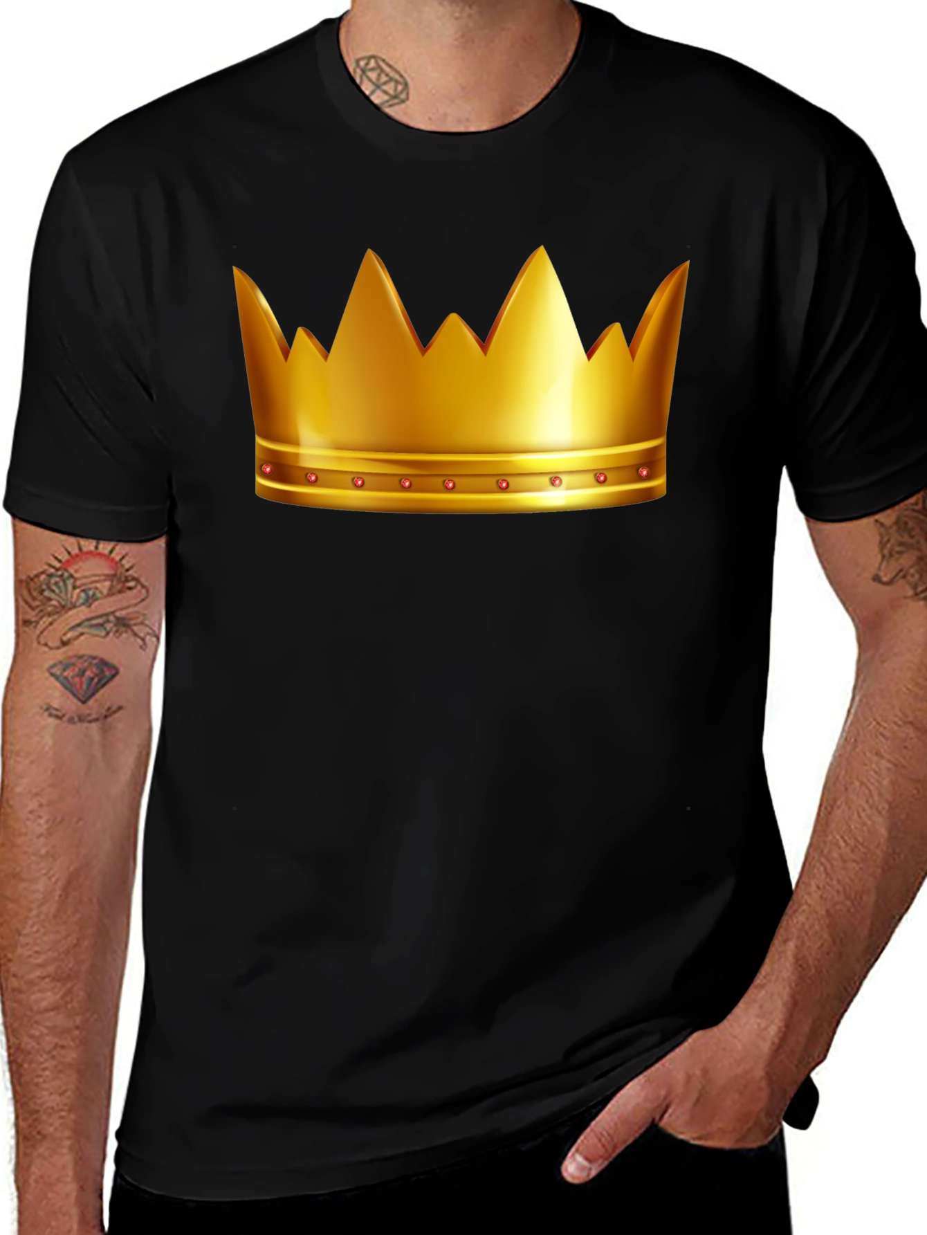 Royal Crown Graphic Tee - Kingly Black T-Shirt