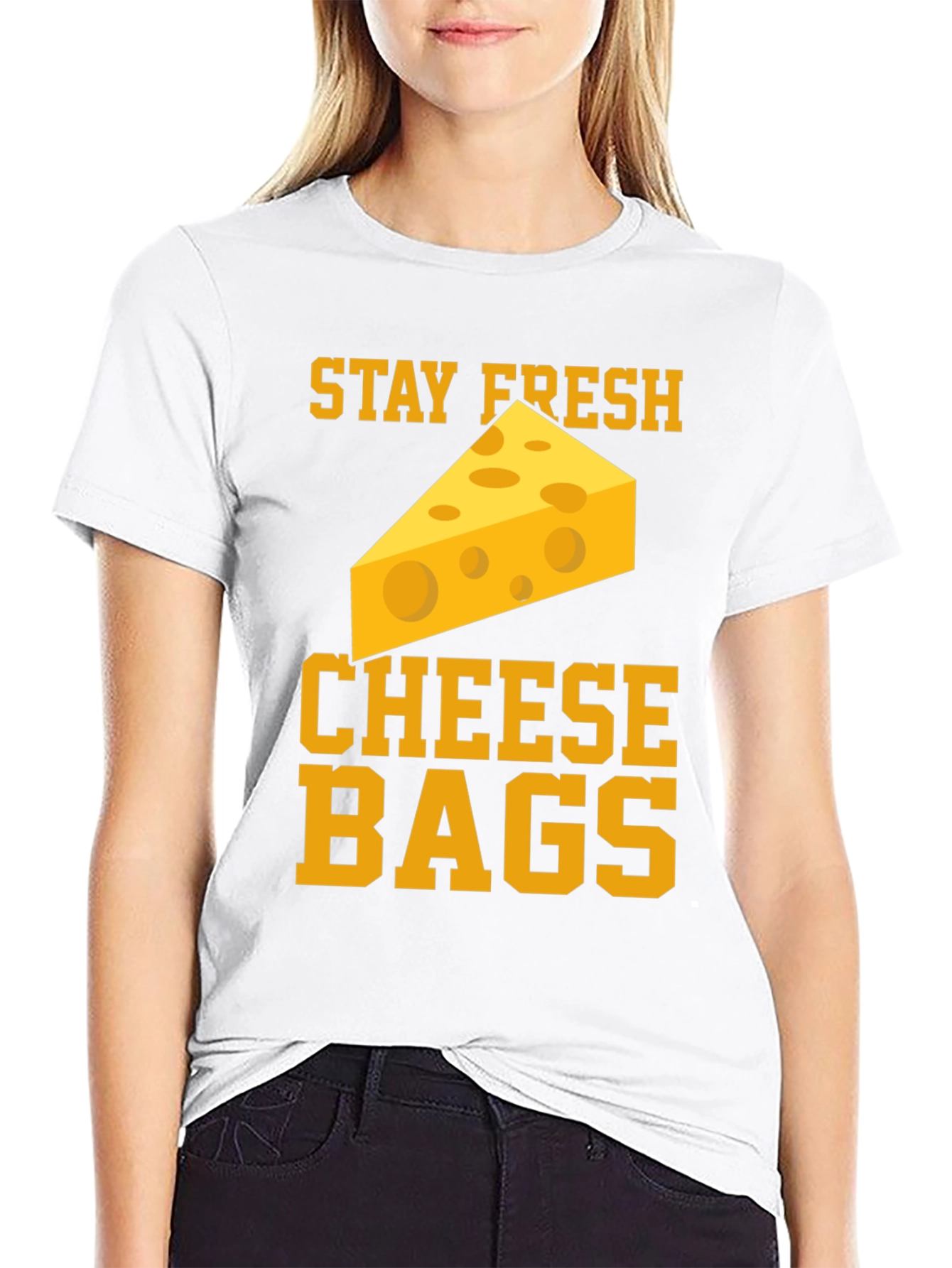 Stay Fresh Cheese Bags Graphic T-Shirt