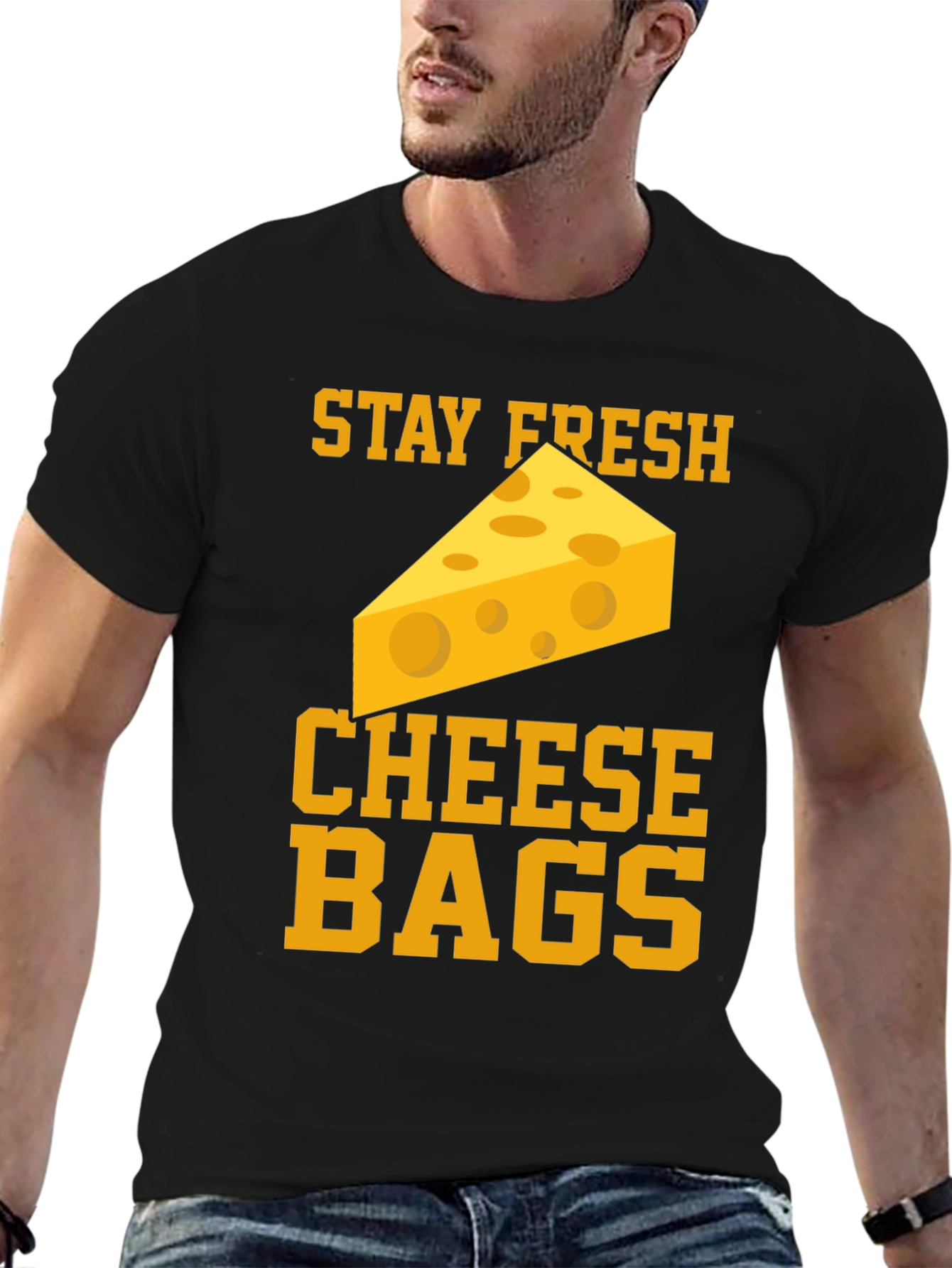 Stay Fresh Cheese Bags Graphic T-Shirt