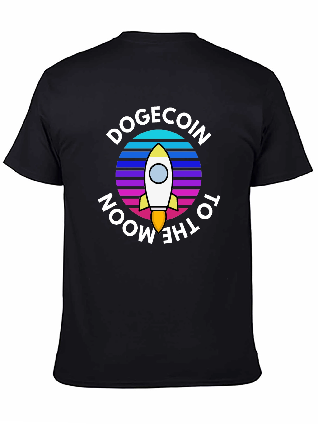 Dogecoin to the Moon Graphic Tee - Crypto Fashion