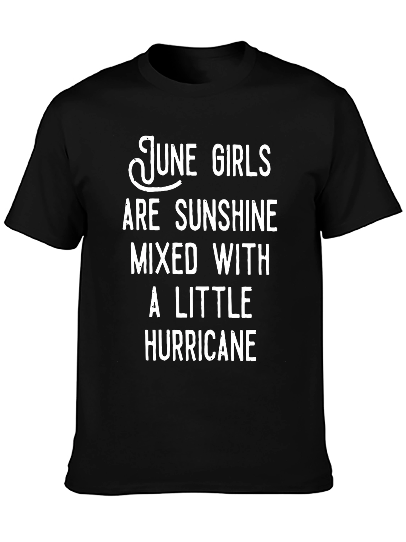 June Girls Sunshine Hurricane Black T-Shirt
