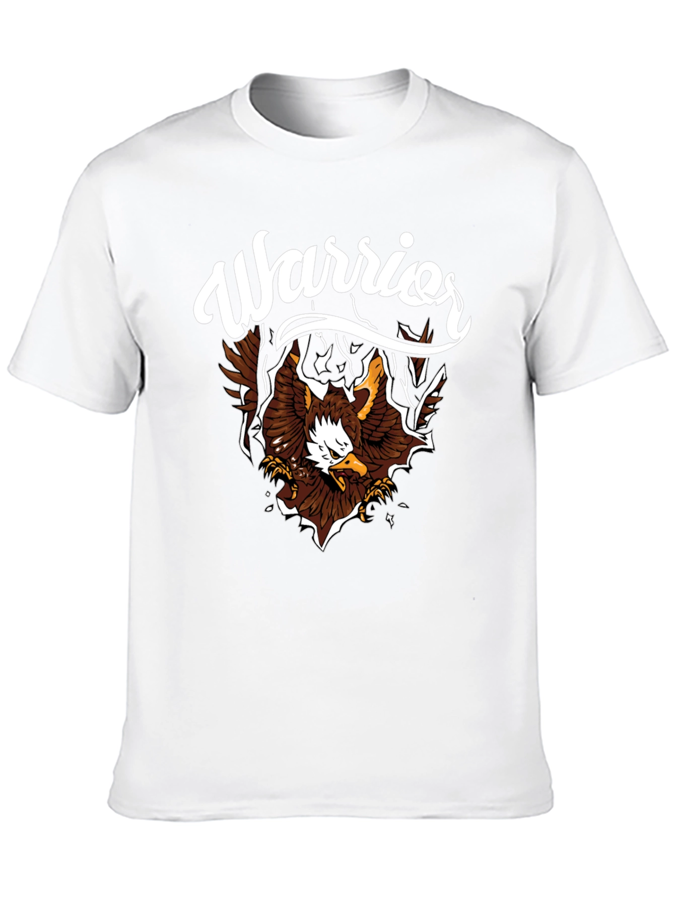 Warrior Eagle Graphic T-Shirt - Black