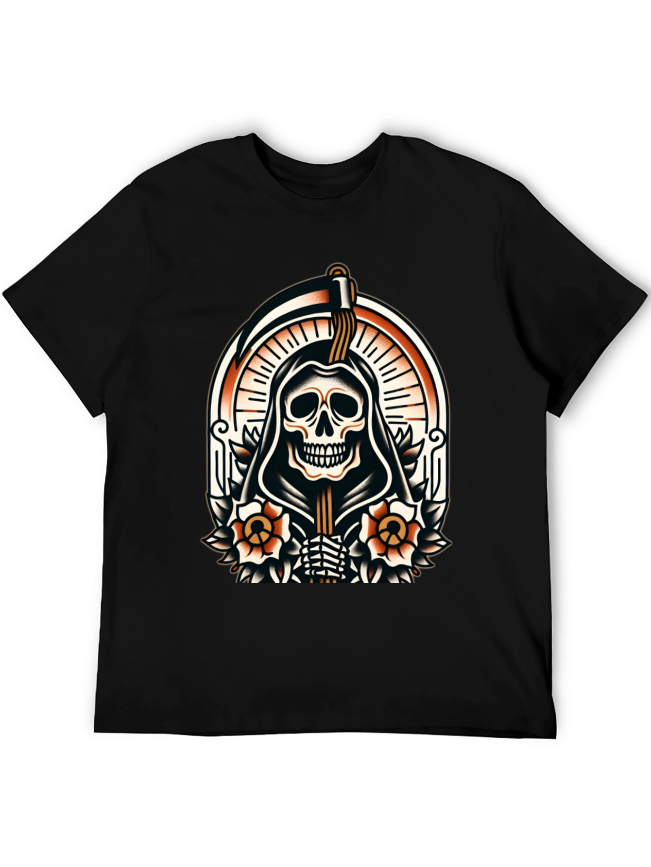 Grim Reaper Graphic Tee - Death Skull T-Shirt
