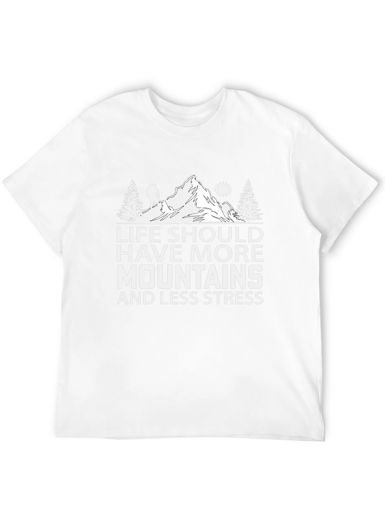 Mountains & Less Stress Graphic Tee