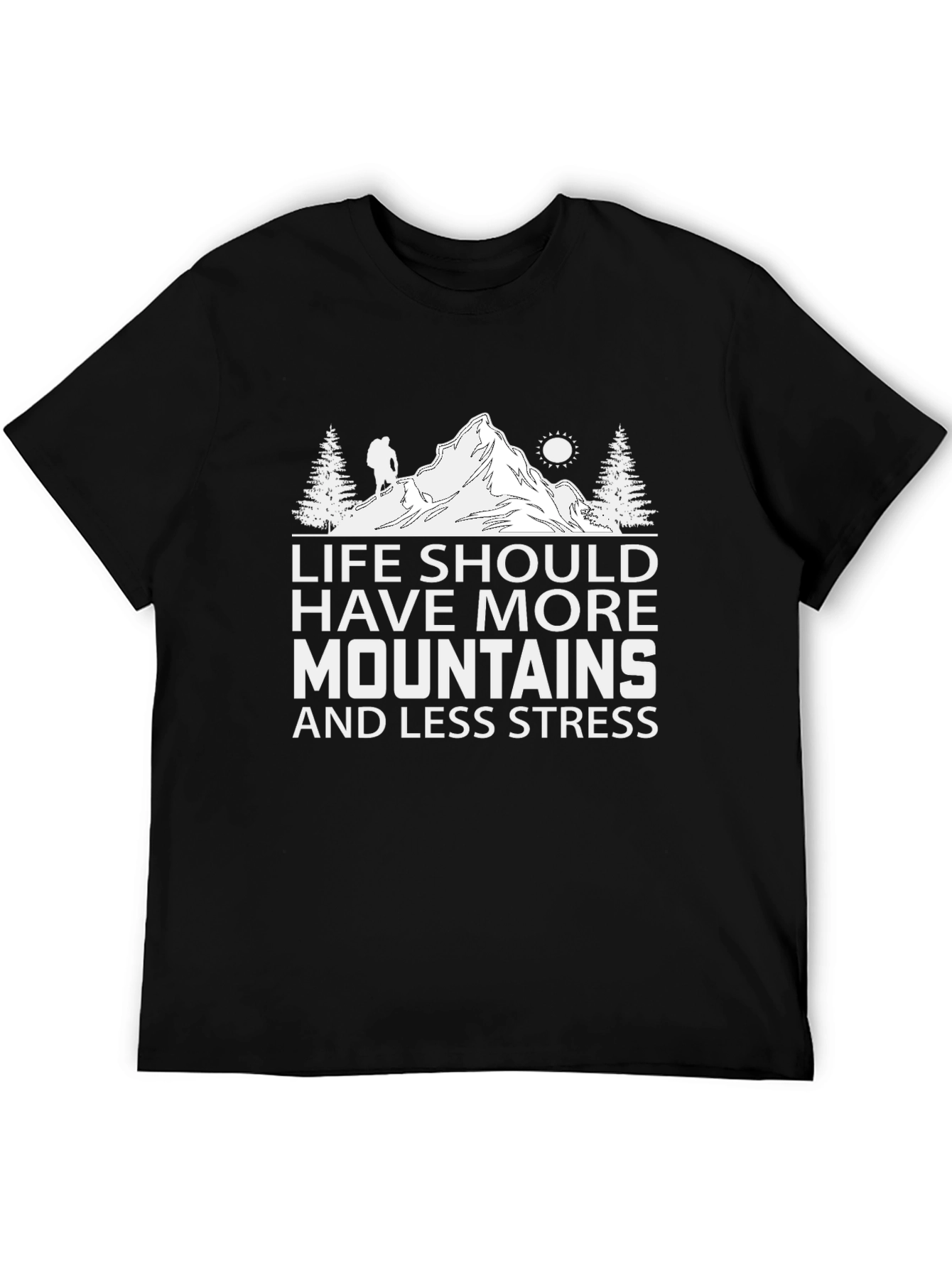 Mountains & Less Stress Graphic Tee
