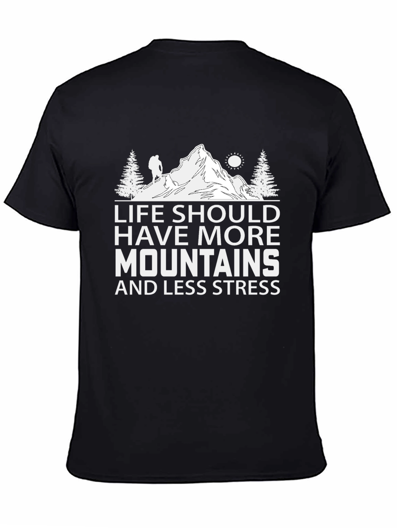 Mountains & Less Stress Graphic Tee