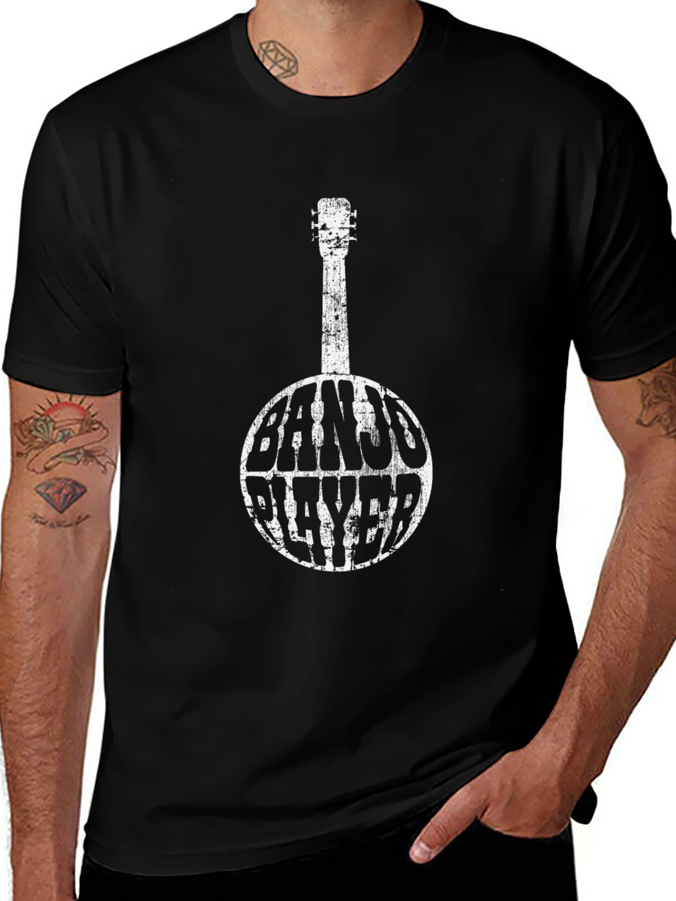 Banjo Player Graphic Tee - Cool Music Lover T-Shirt