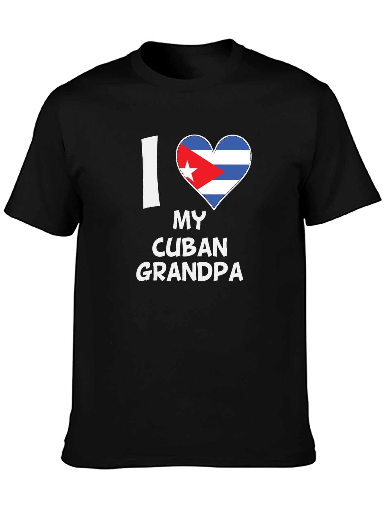 I Love My Cuban Grandpa T-Shirt Novelty Graphic Tee