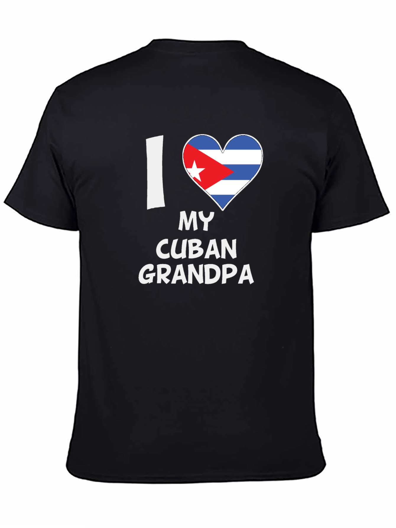 I Love My Cuban Grandpa T-Shirt Novelty Graphic Tee
