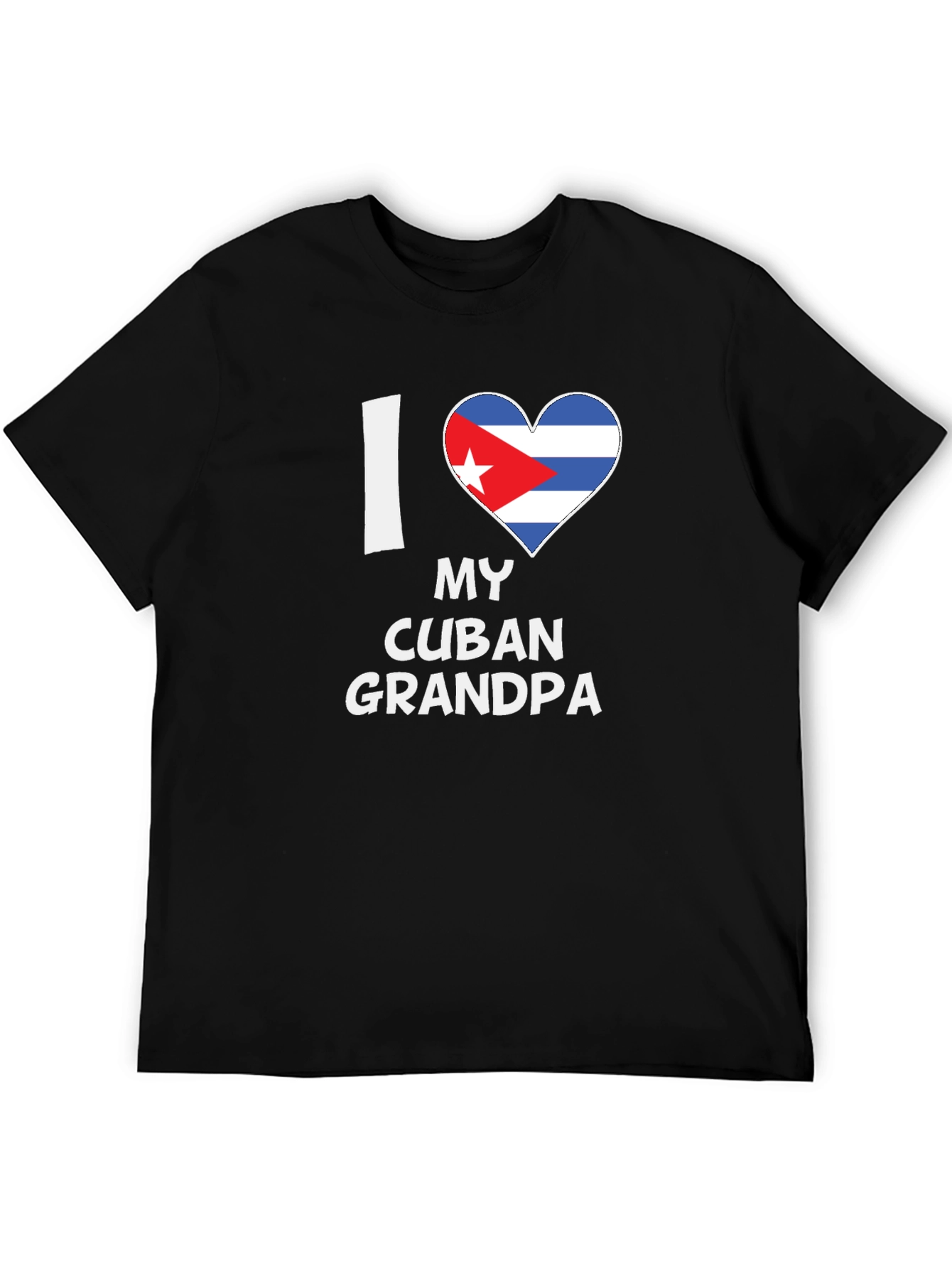 I Love My Cuban Grandpa T-Shirt Novelty Graphic Tee