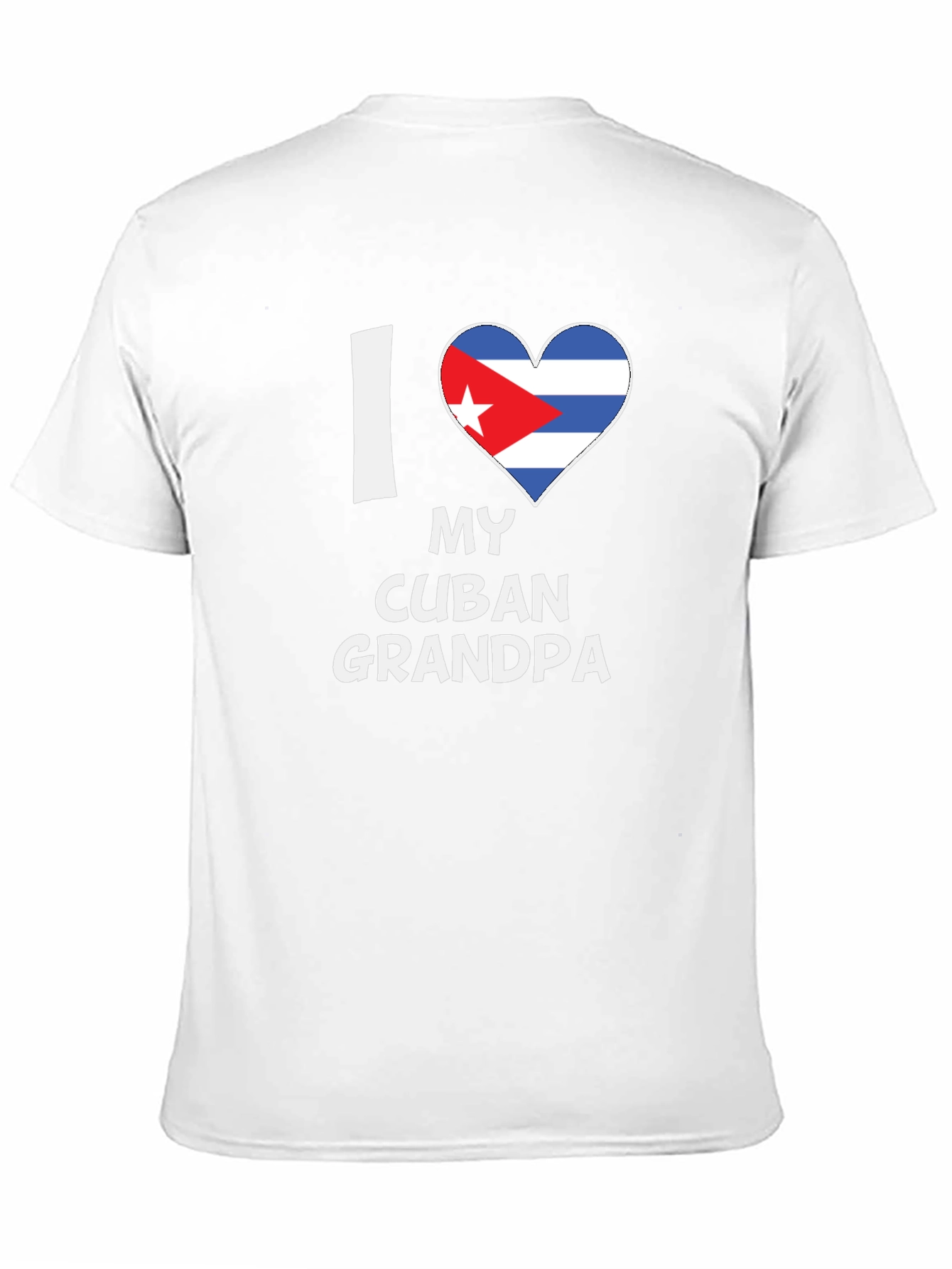 I Love My Cuban Grandpa T-Shirt Novelty Graphic Tee