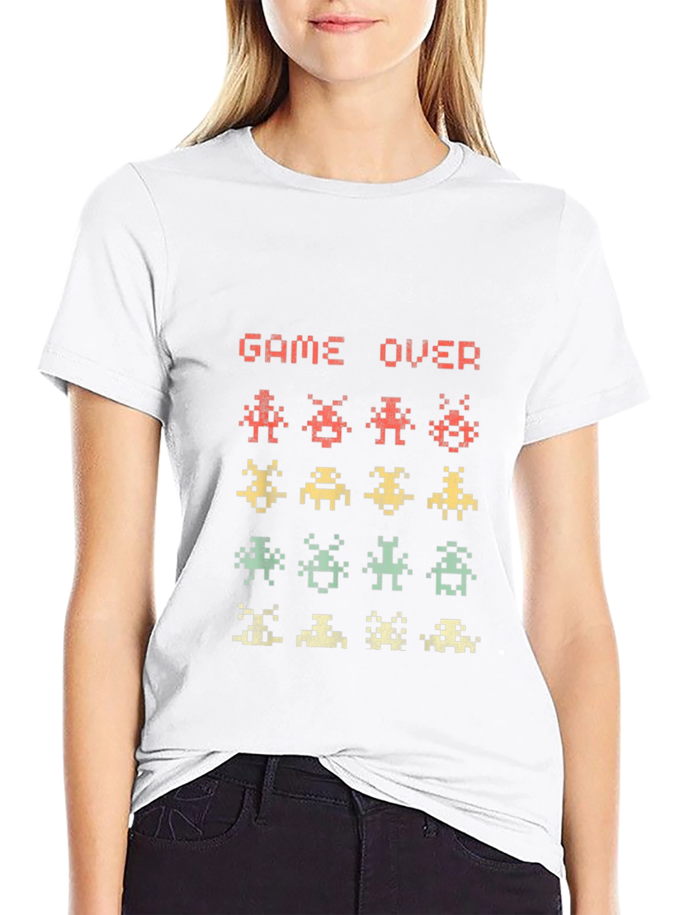 Retro Gamer T-Shirt - Pixel Art Game Over Tee