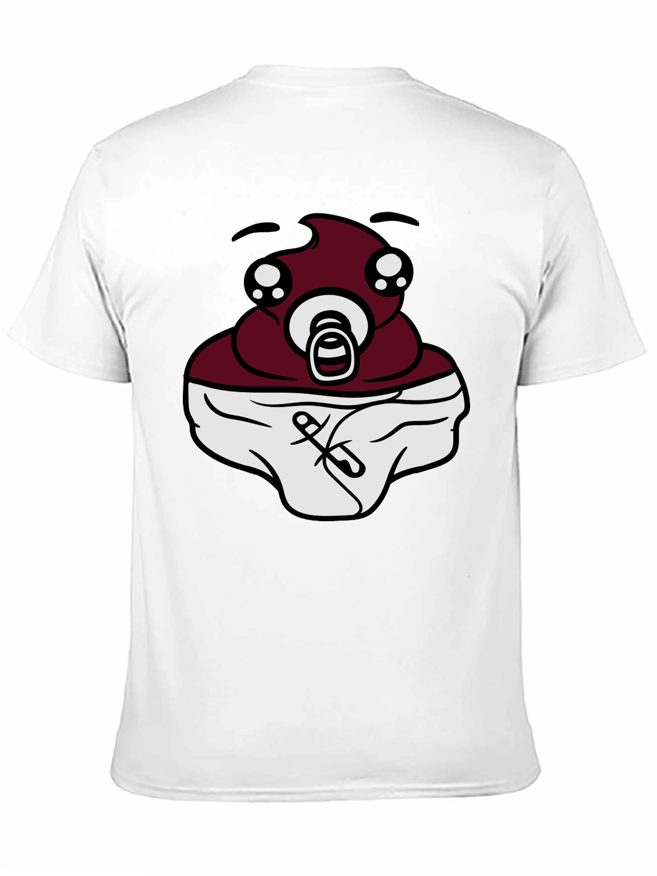 Baby Poop Emoji Black T-Shirt - Funny Graphic Tee