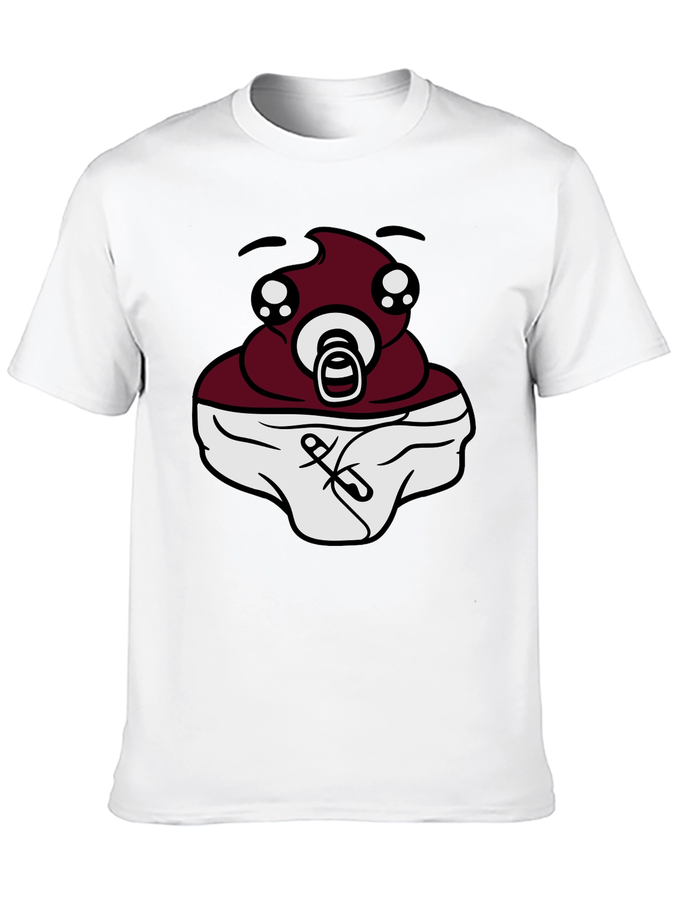 Baby Poop Emoji Black T-Shirt - Funny Graphic Tee