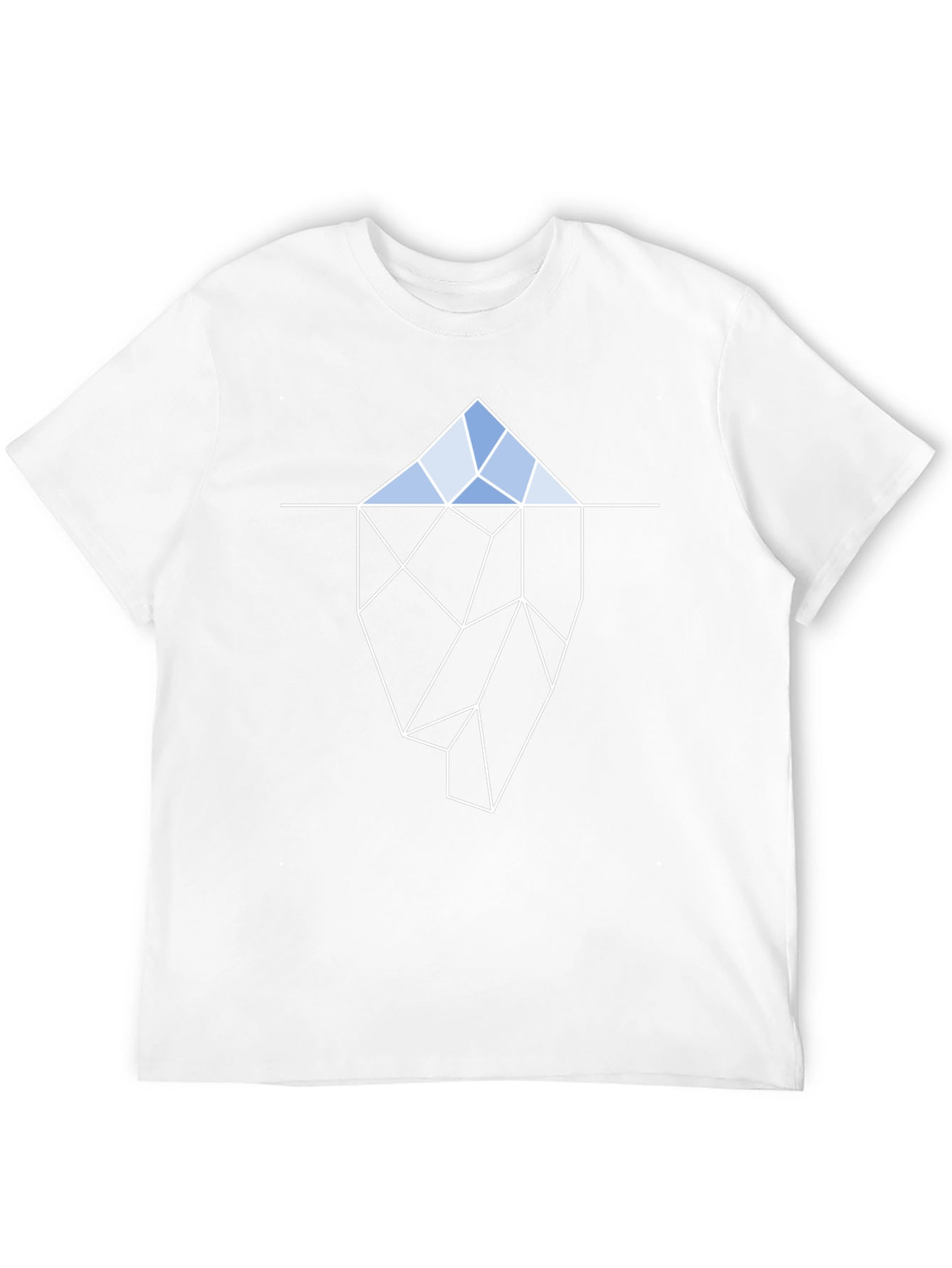 Geometric Iceberg T-Shirt - Black