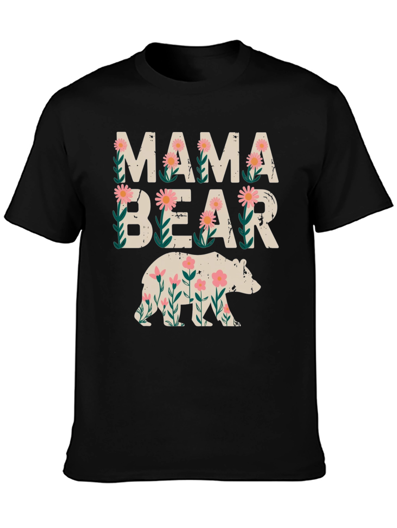 Mama Bear Floral Graphic Tee
