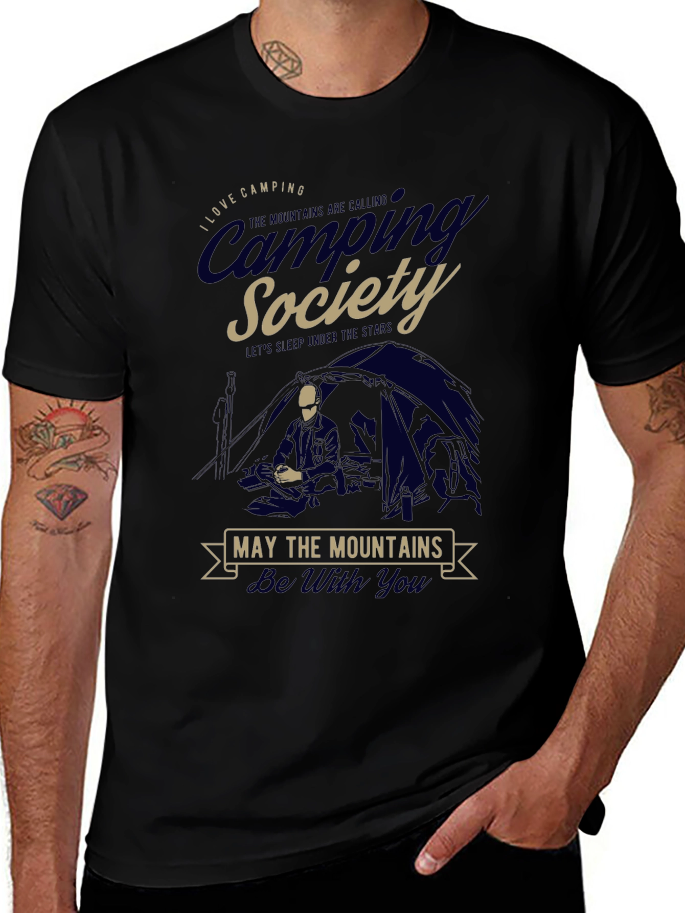 Camping Society T-Shirt - Mountains Adventure