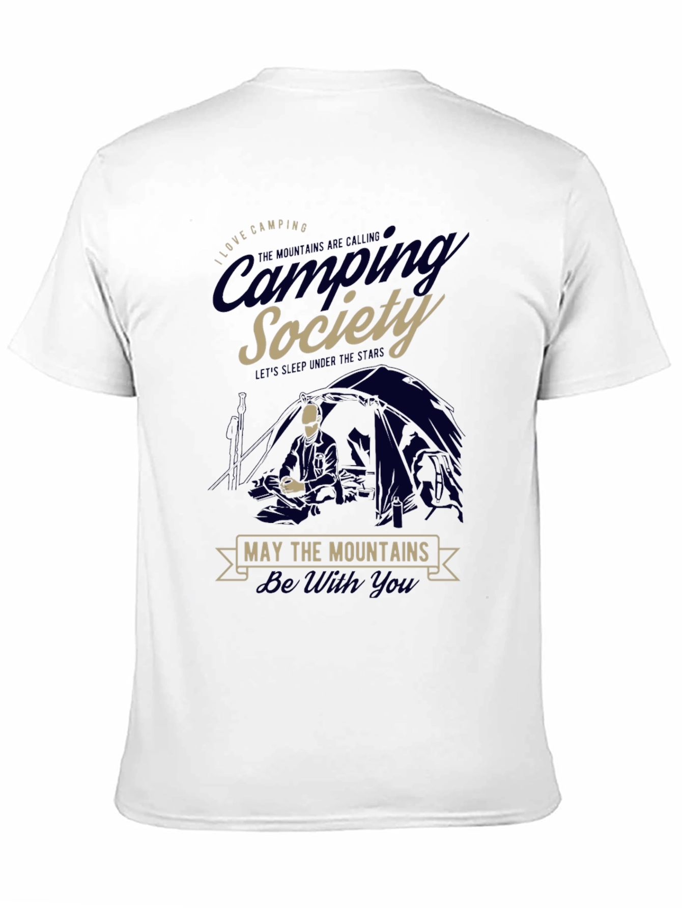 Camping Society T-Shirt - Mountains Adventure