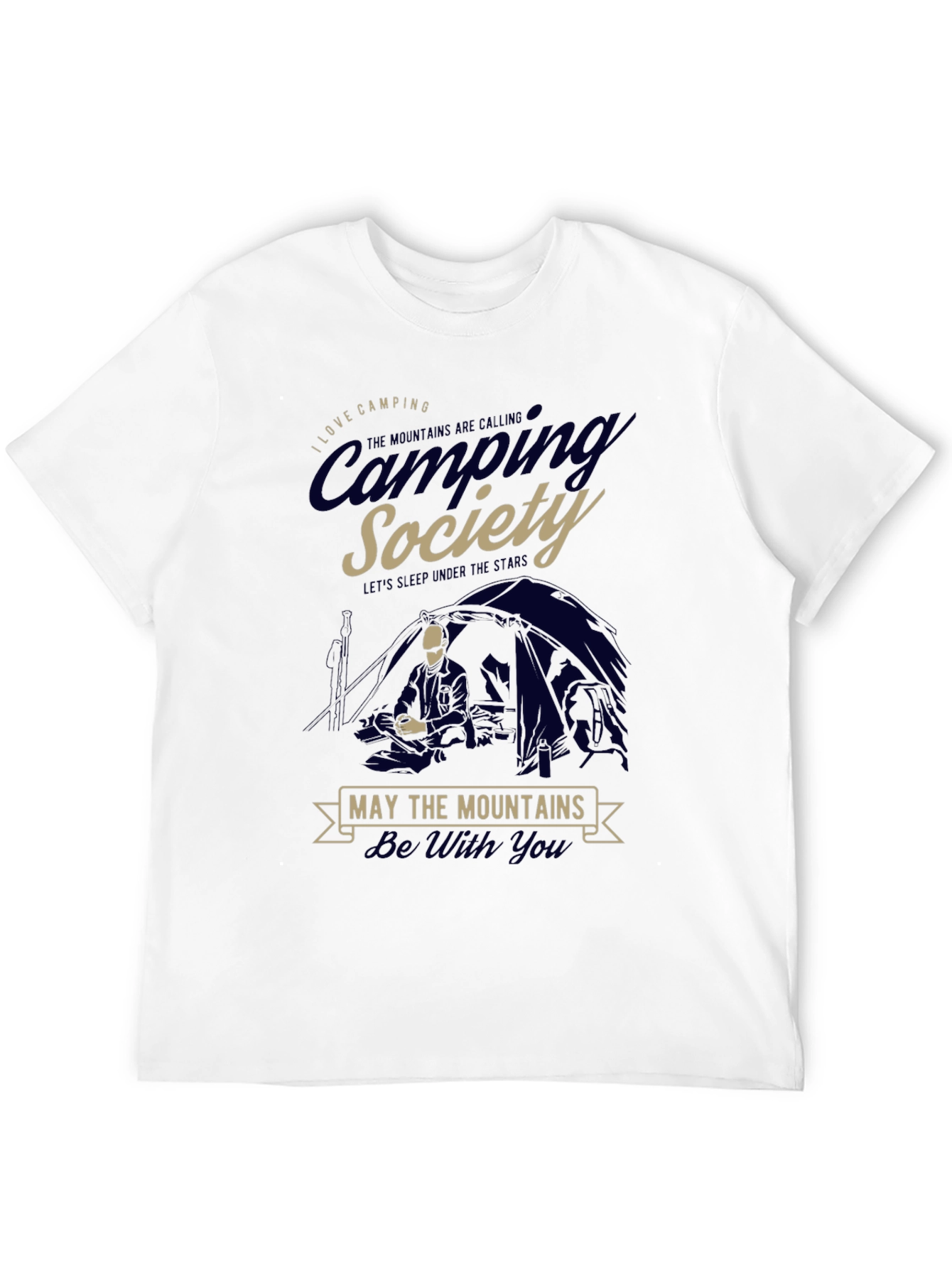 Camping Society T-Shirt - Mountains Adventure