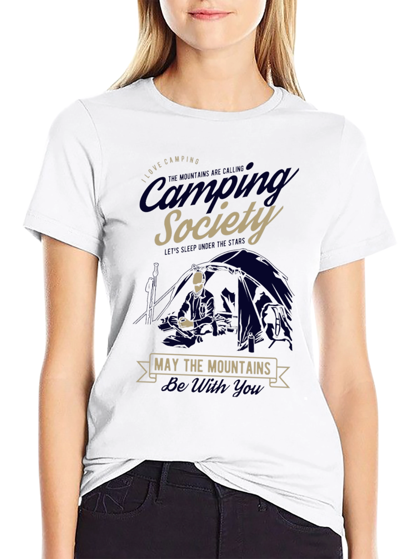 Camping Society T-Shirt - Mountains Adventure