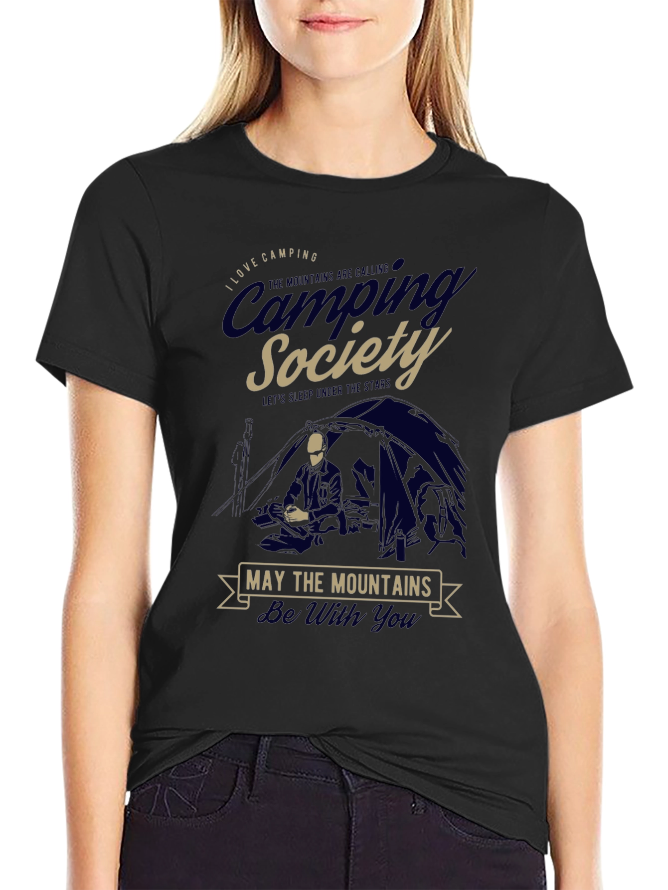Camping Society T-Shirt - Mountains Adventure
