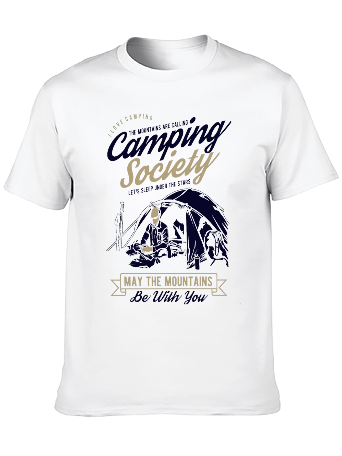 Camping Society T-Shirt - Mountains Adventure