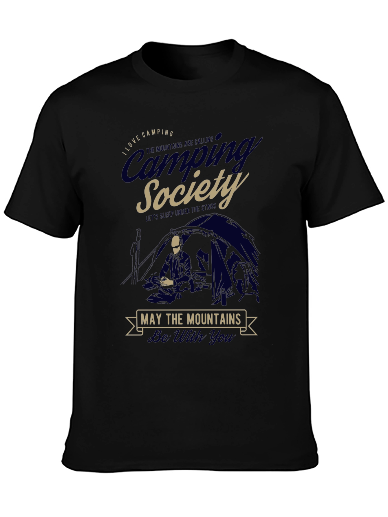 Camping Society T-Shirt - Mountains Adventure