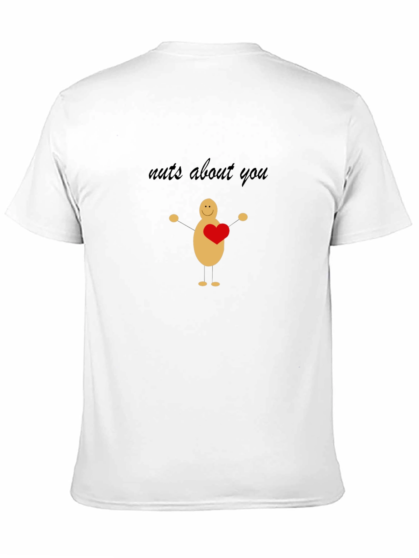 Nuts About You Graphic Tee - Black Cotton T-Shirt
