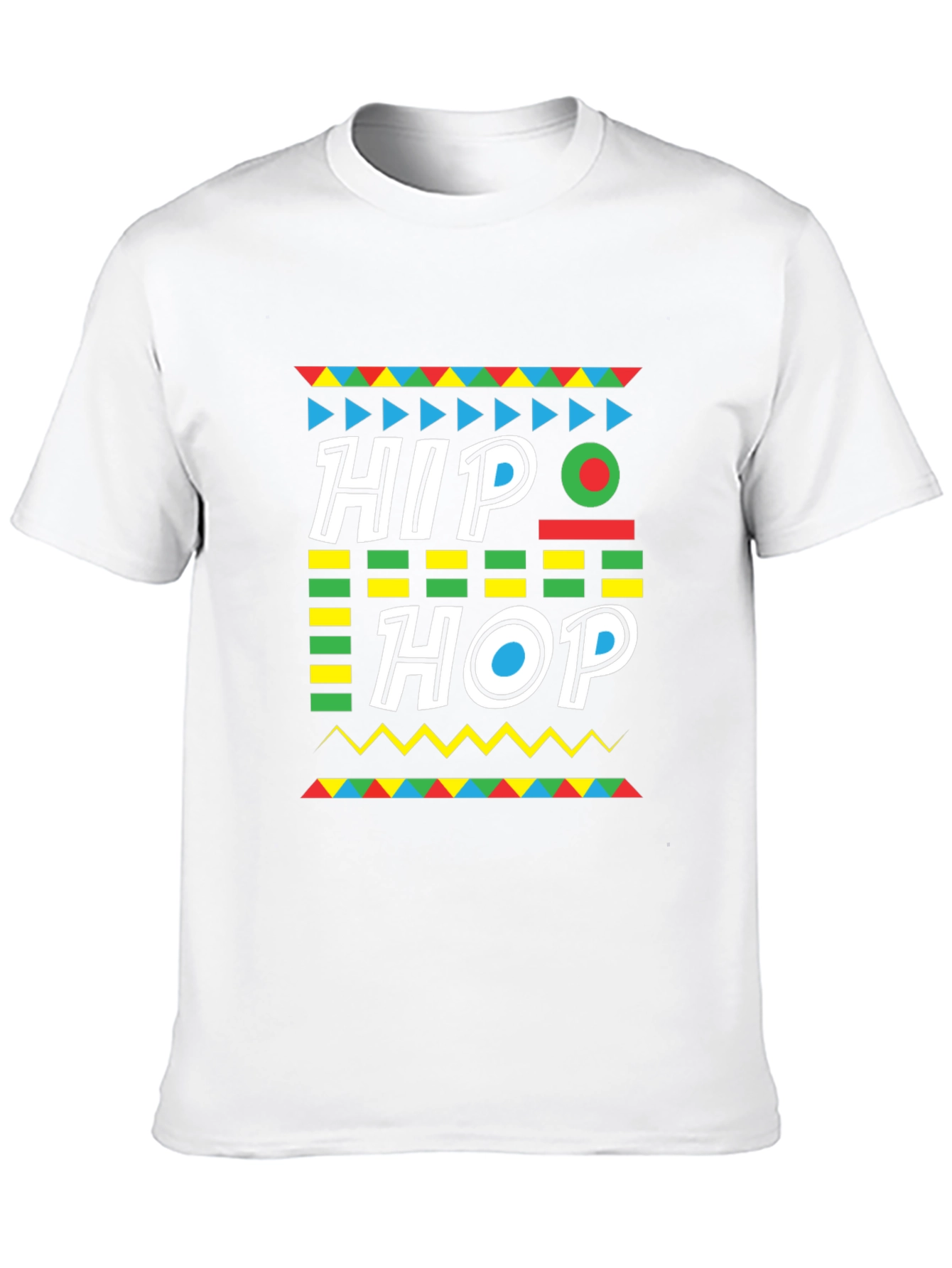 Hip Hop Graphic Print Black T-Shirt