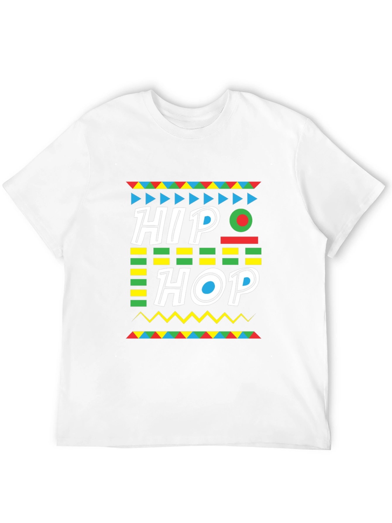 Hip Hop Graphic Print Black T-Shirt