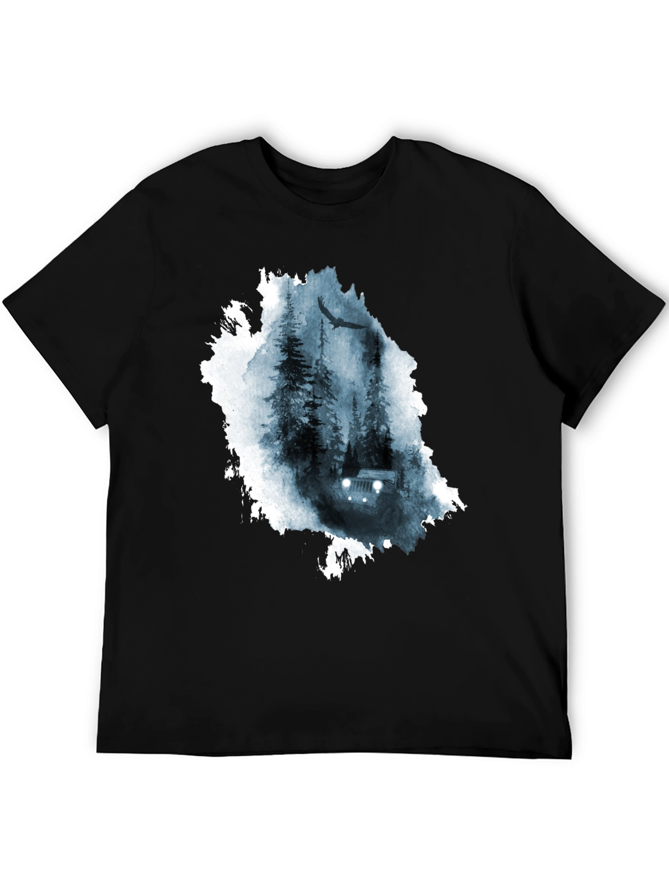 Nature Jeep Graphic Tee - Black