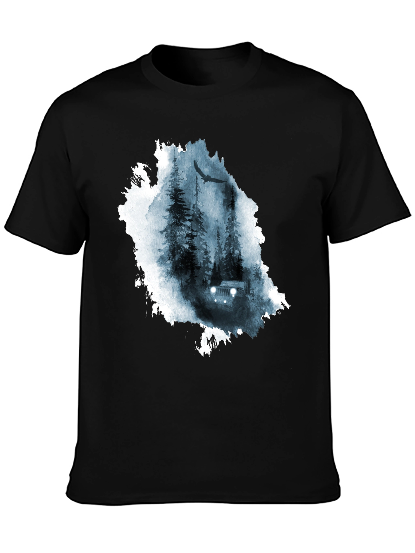 Nature Jeep Graphic Tee - Black