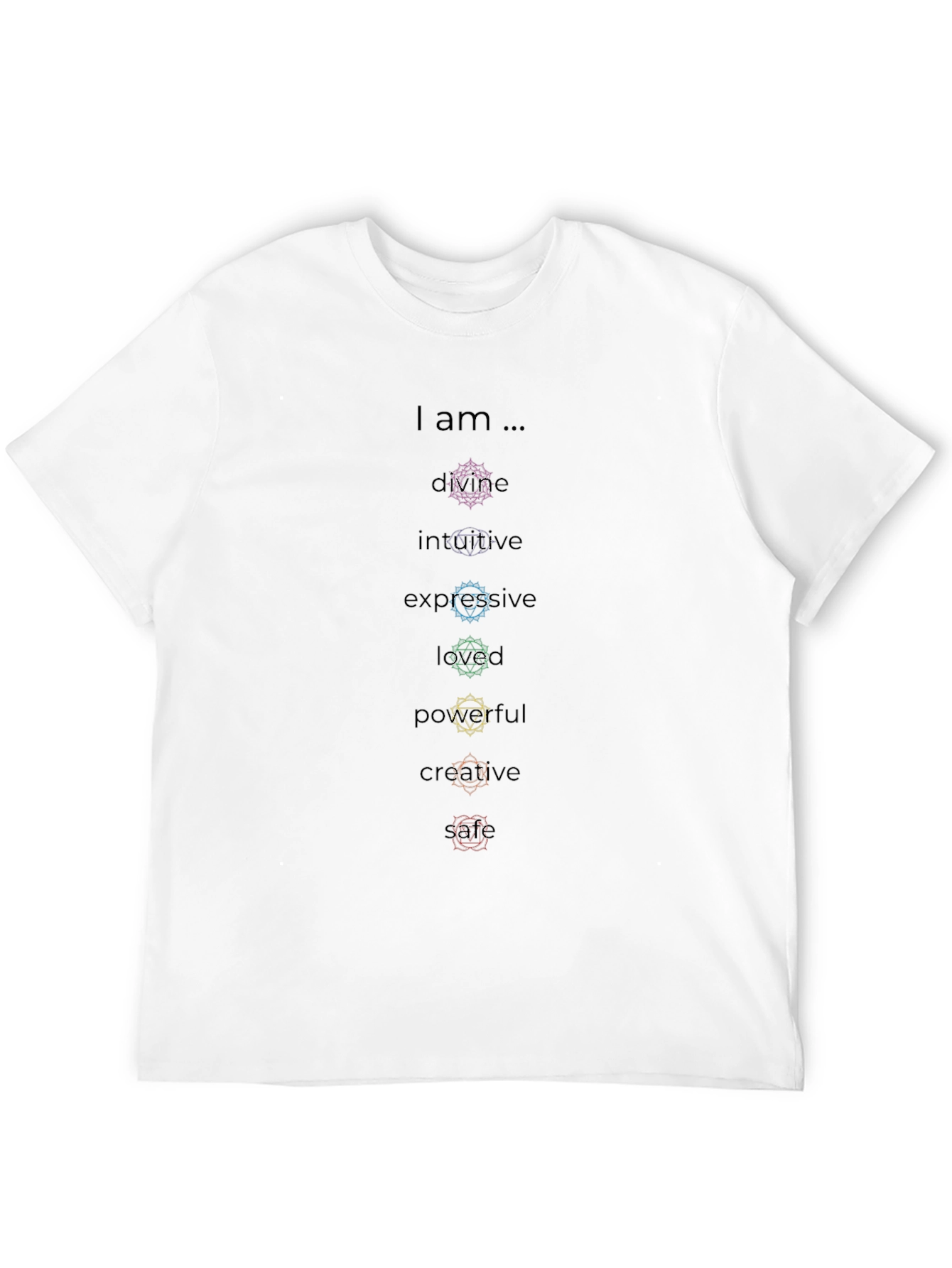 Chakra Empowerment Black T-Shirt