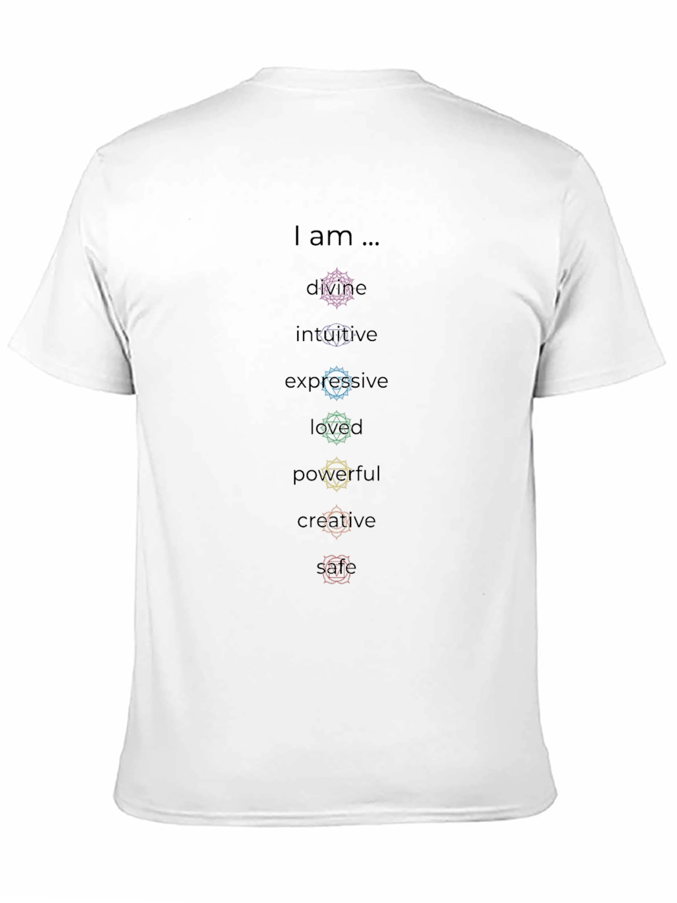 Chakra Empowerment Black T-Shirt