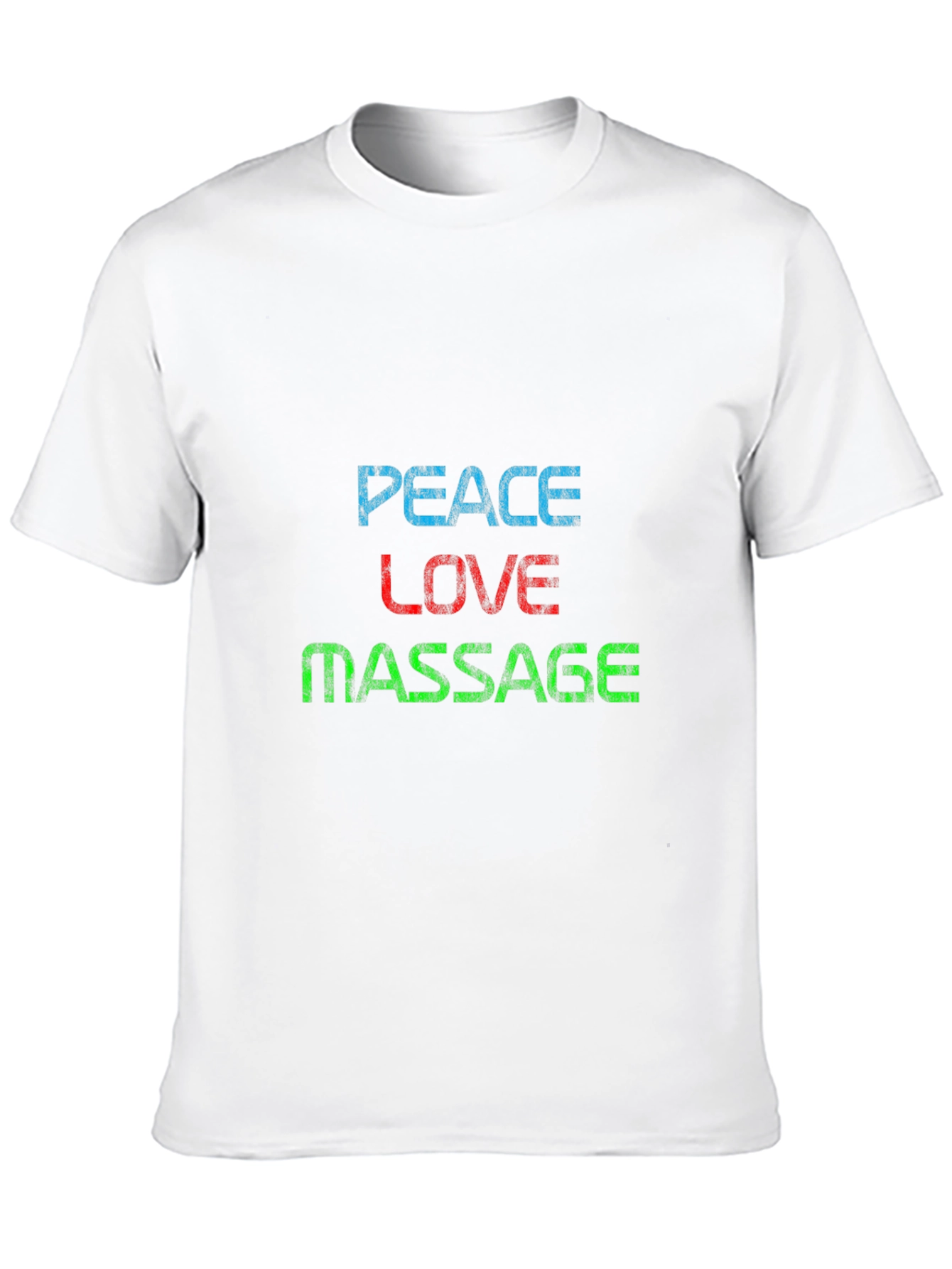 Peace Love Massage T-Shirt - Unique Graphic Tee