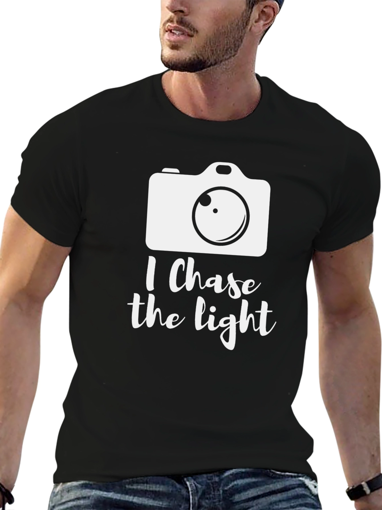 I Chase the Light Camera Graphic T-Shirt