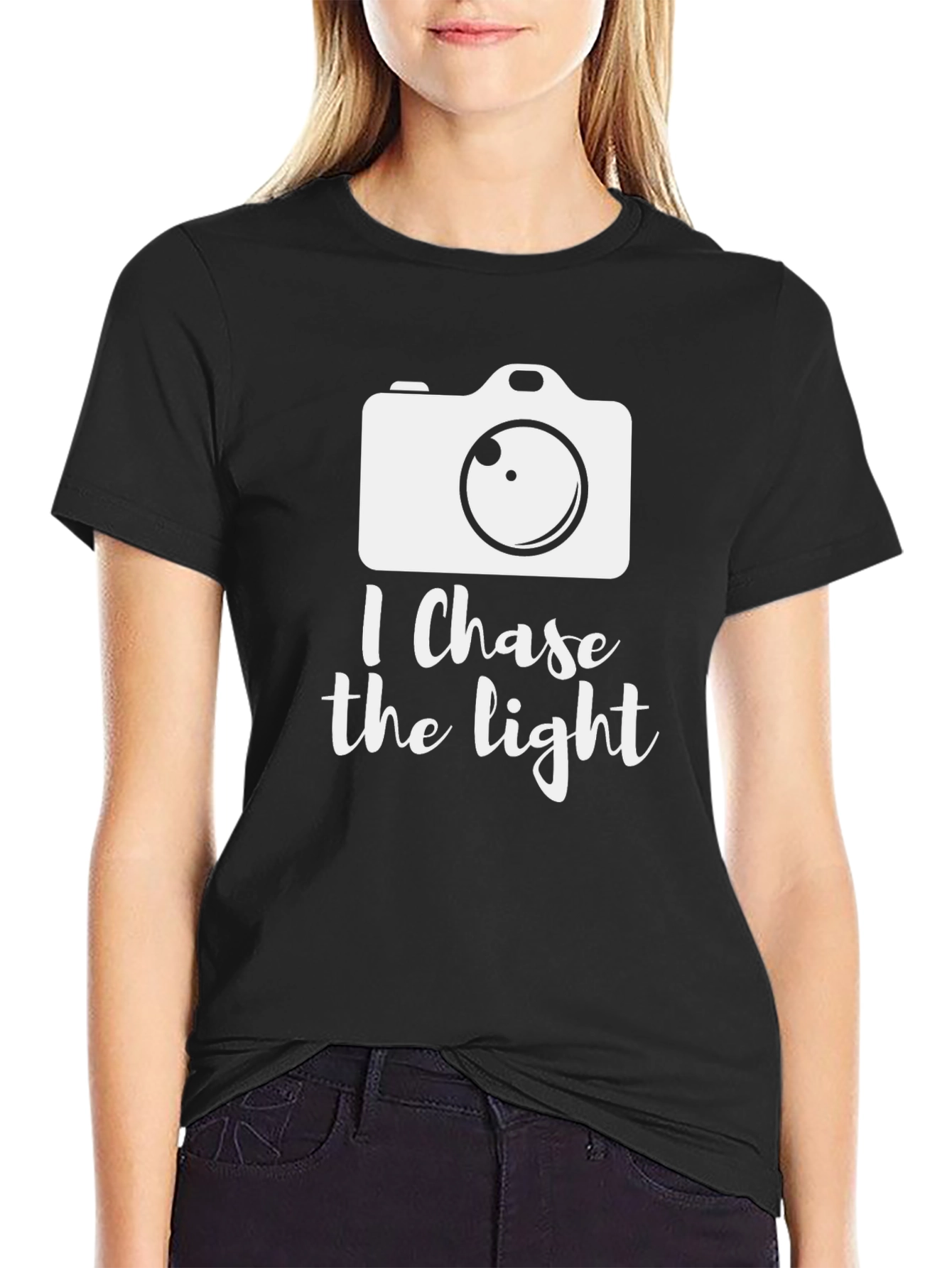 I Chase the Light Camera Graphic T-Shirt
